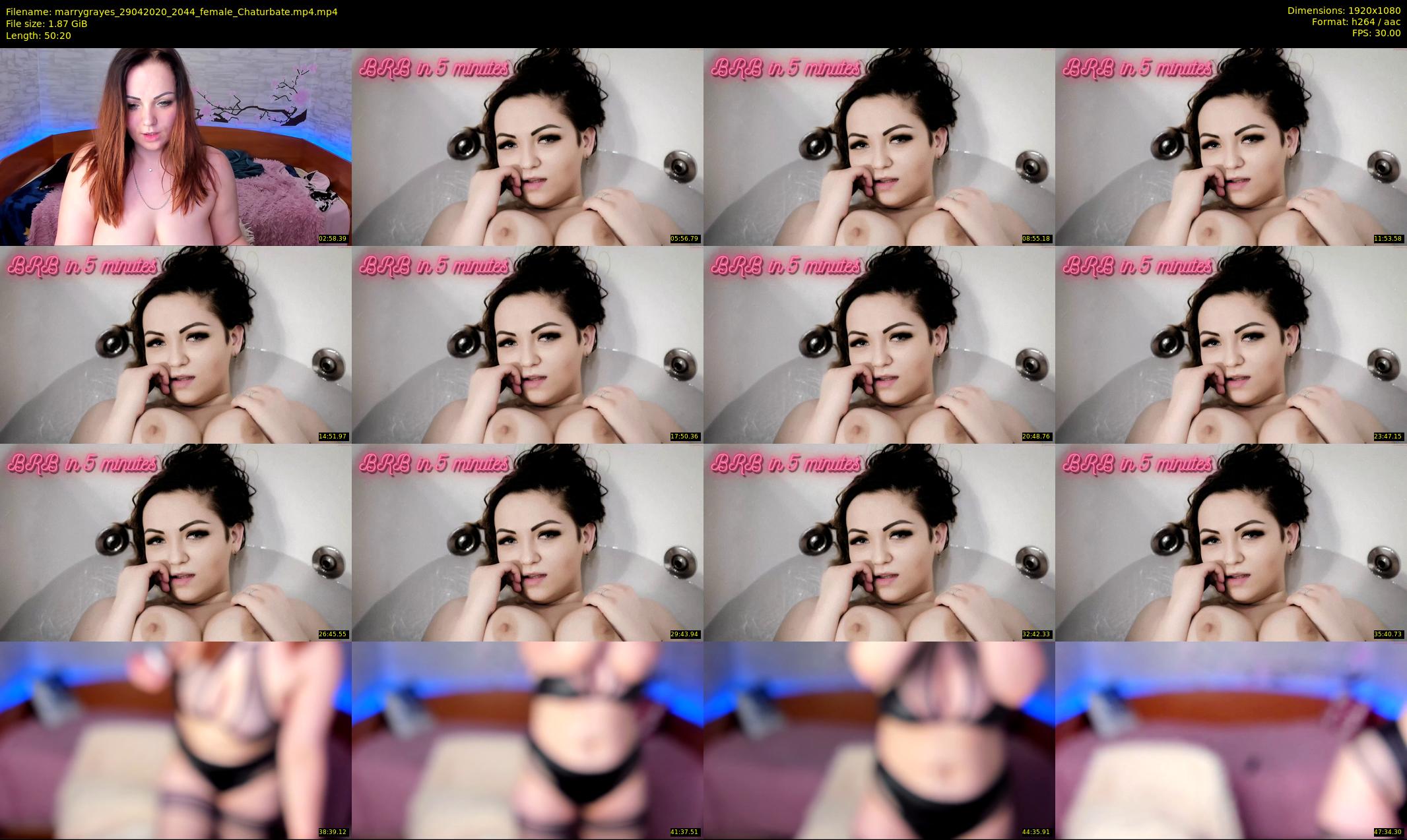 marrygrayes — 51 minute Chaturbate female cam show recording, 1080p, Apr 29, 2020