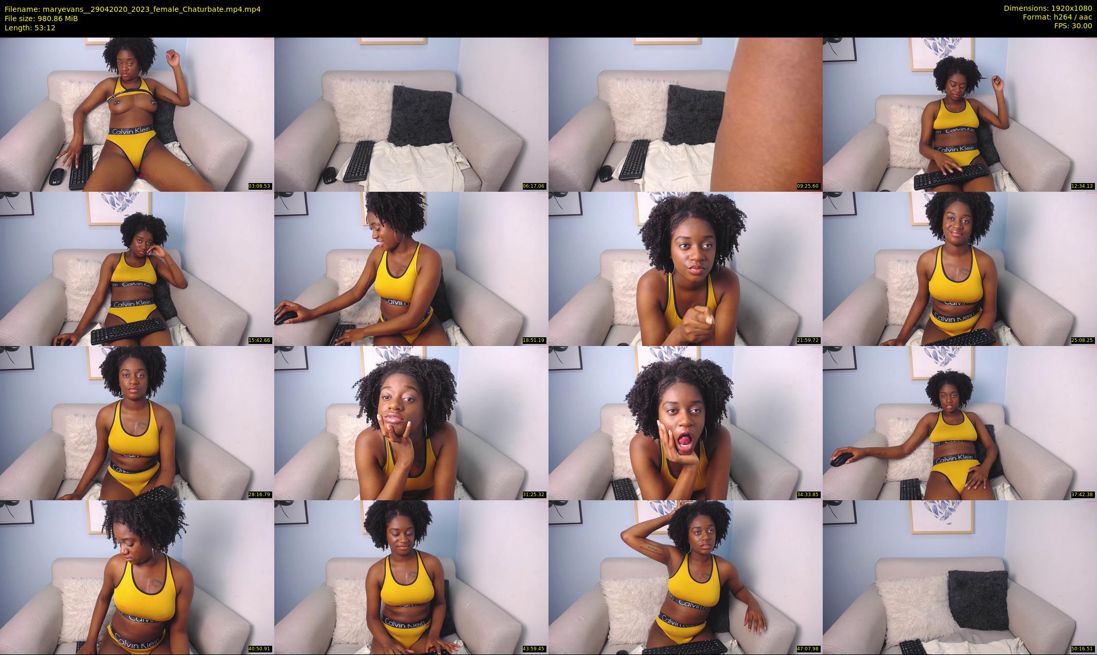 maryevans_ — 54 minute Chaturbate female cam show recording, 1080p, Apr 29, 2020