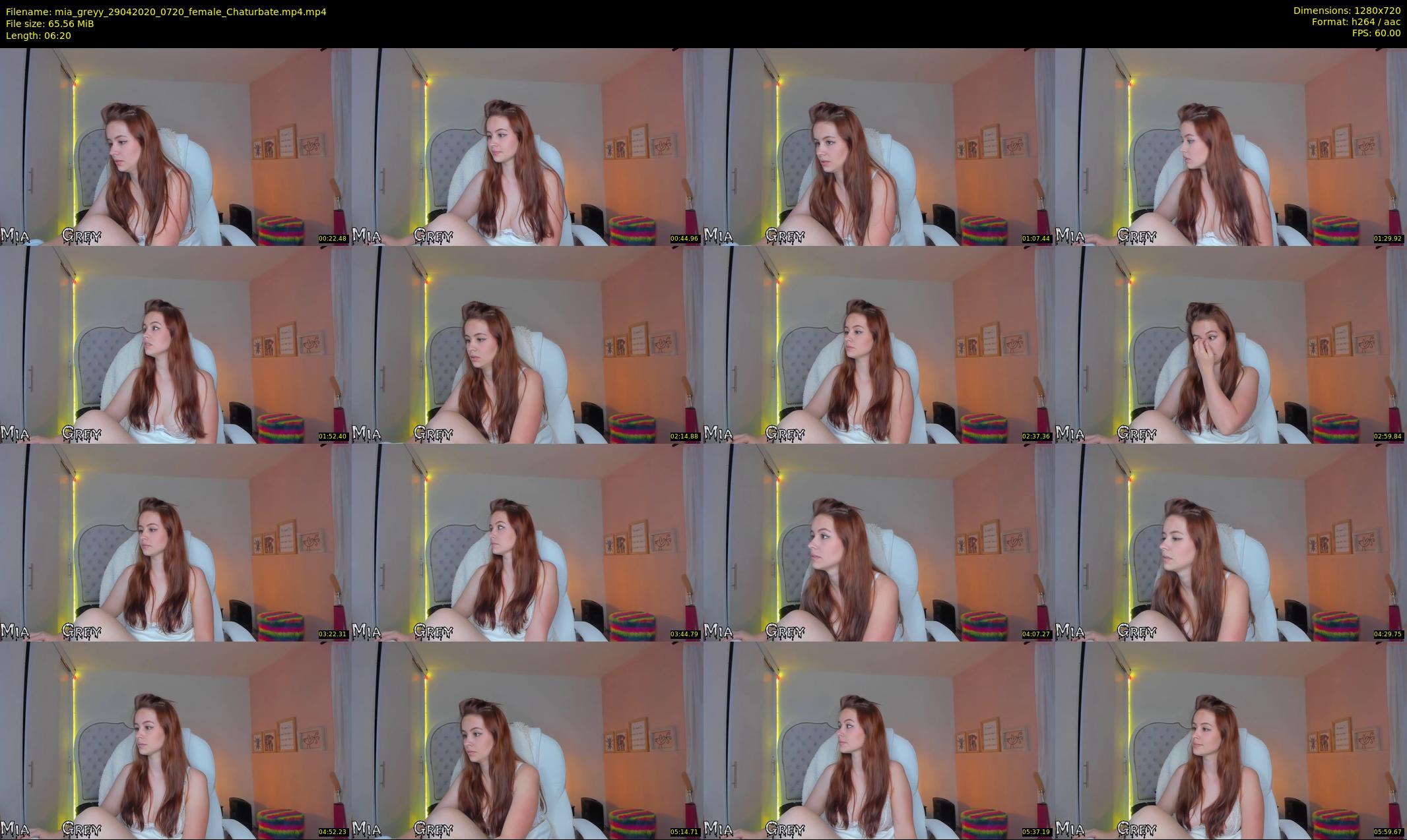 mia_greyy — 7 minute Chaturbate female cam show recording, 720p, Apr 29, 2020