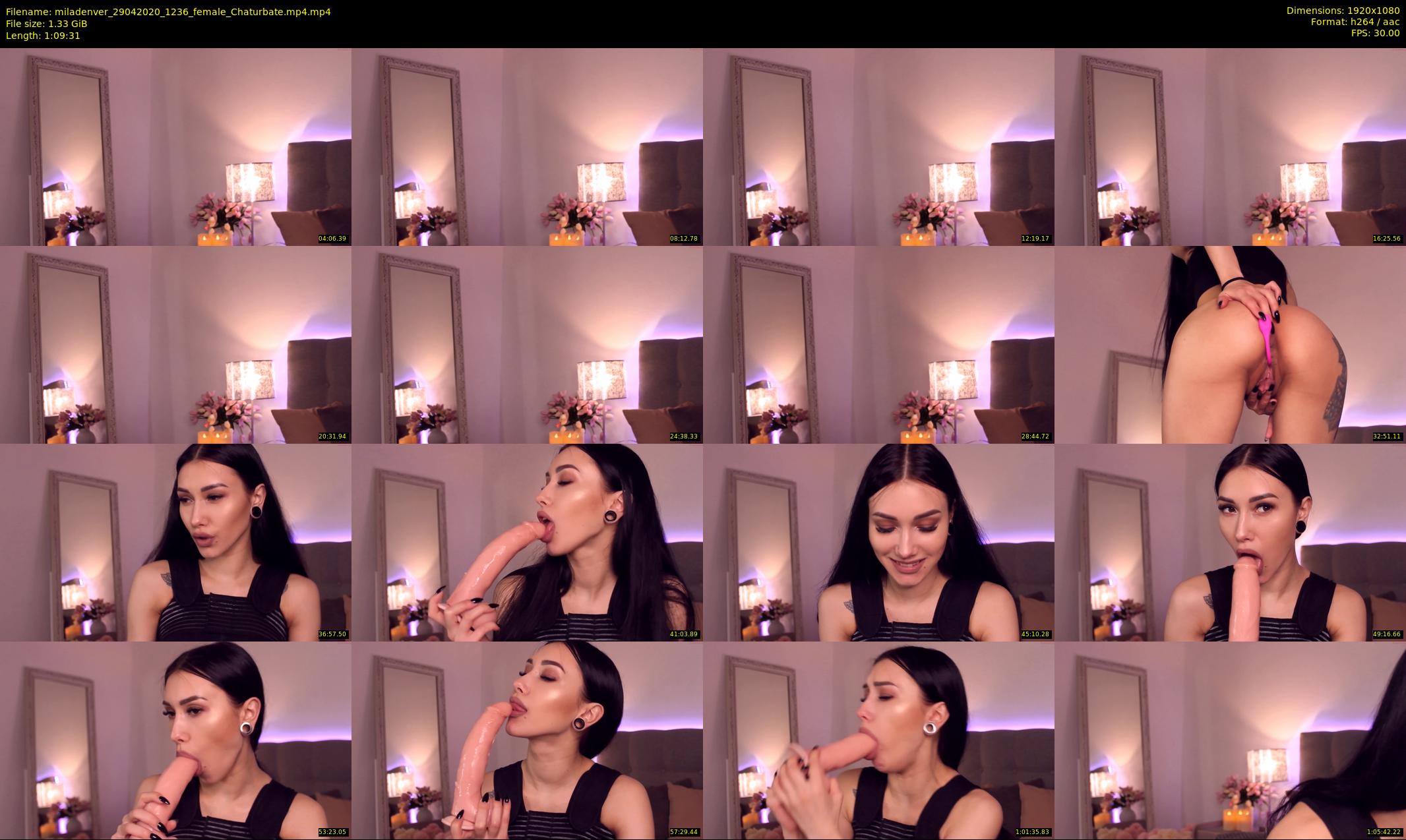 miladenver — 70 minute Chaturbate female cam show recording, 1080p, Apr 29, 2020