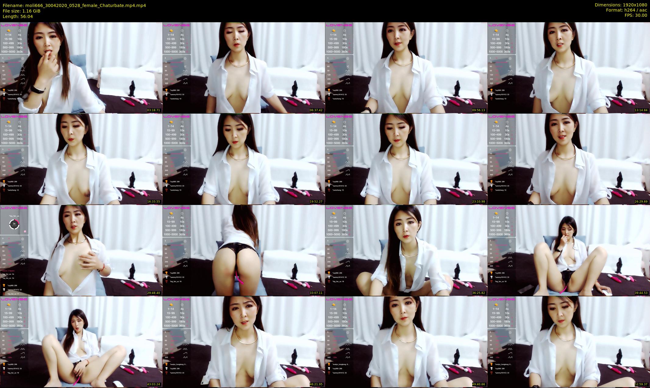 moli666 — 57 minute Chaturbate female cam show recording, 1080p, Apr 30, 2020