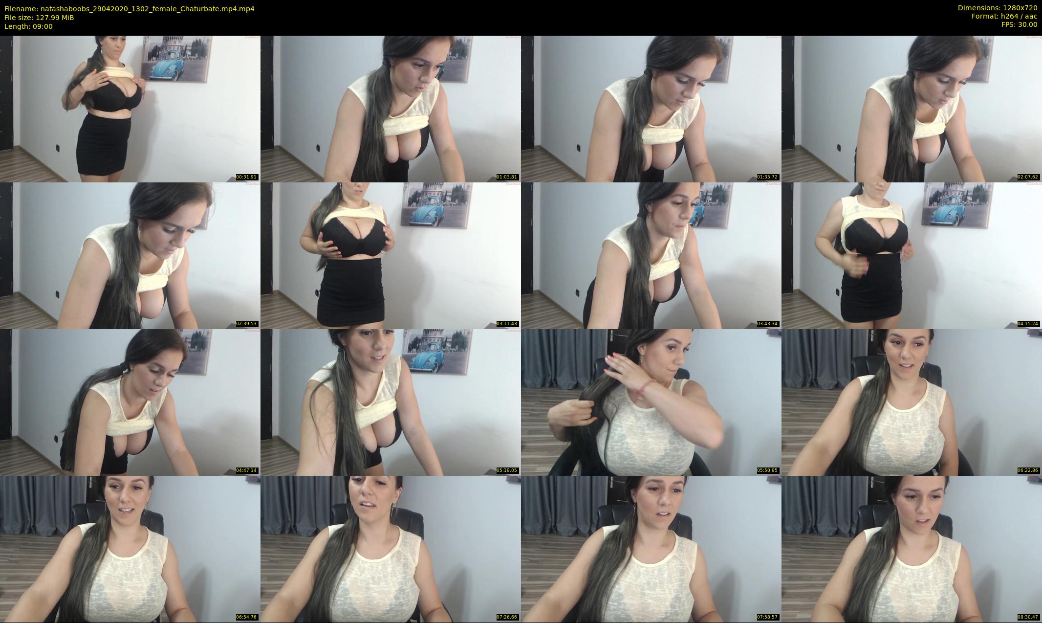 natashaboobs — 9 minute Chaturbate female cam show recording, 720p, Apr 29, 2020