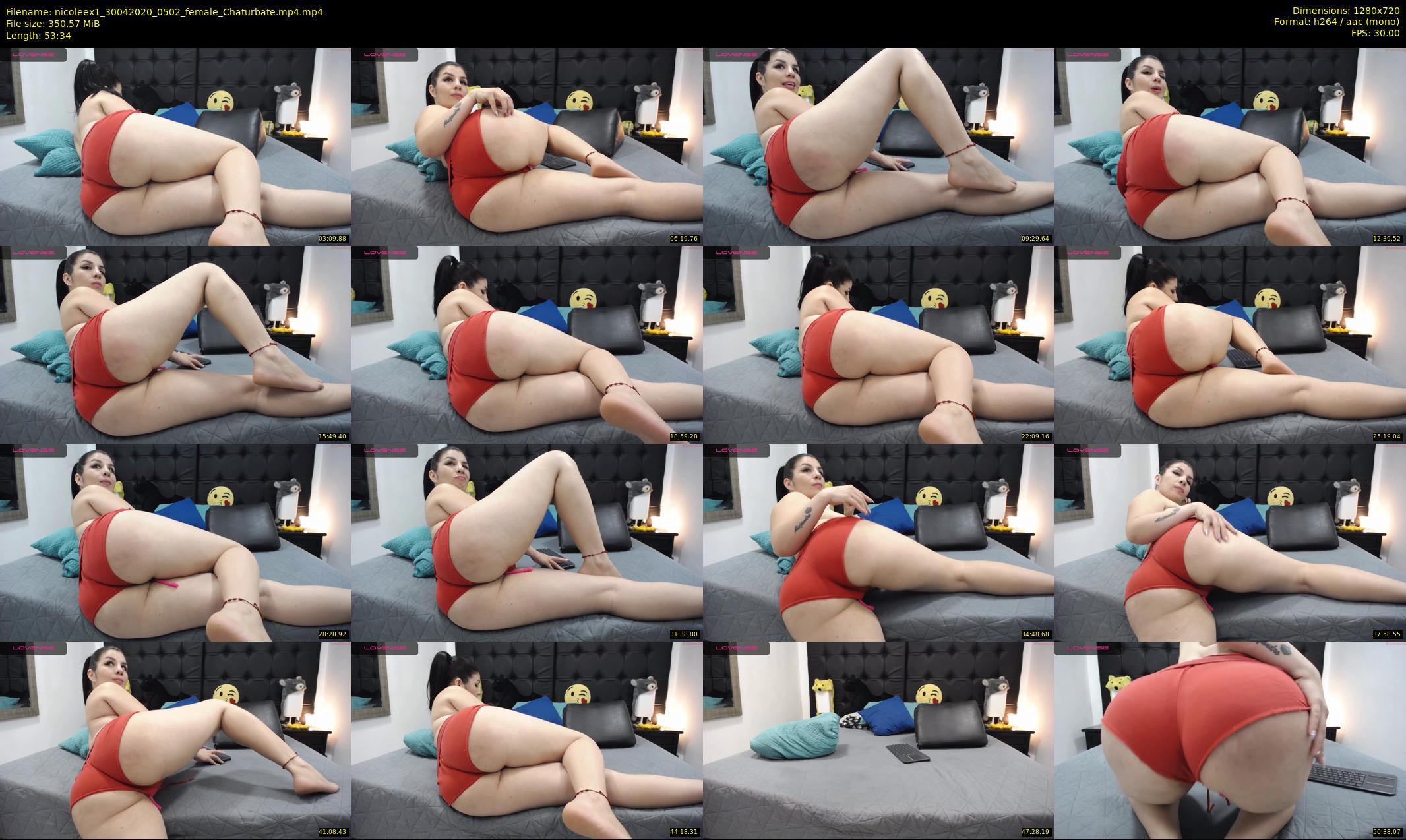 nicoleex1 — 54 minute Chaturbate female cam show recording, 720p, Apr 30, 2020