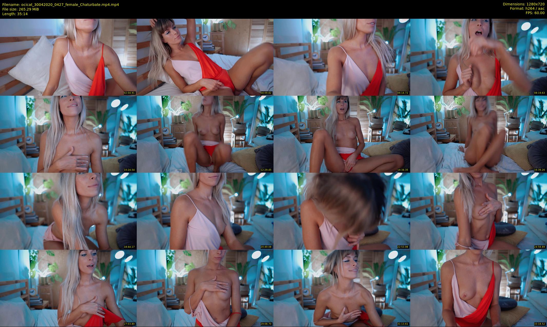 ocicat — 36 minute Chaturbate female cam show recording, 720p, Apr 30, 2020