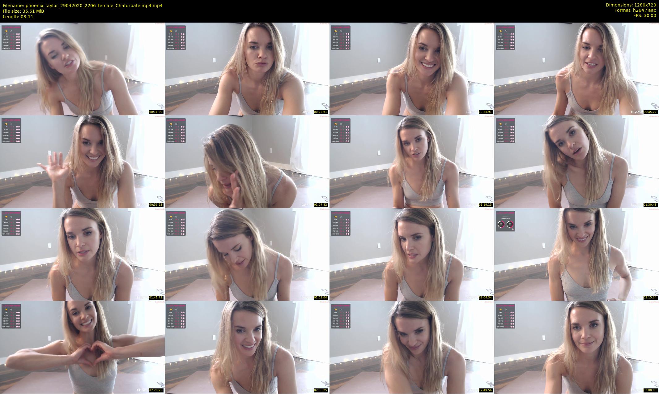phoenix_taylor — 4 minute Chaturbate female cam show recording, 720p, Apr 29, 2020
