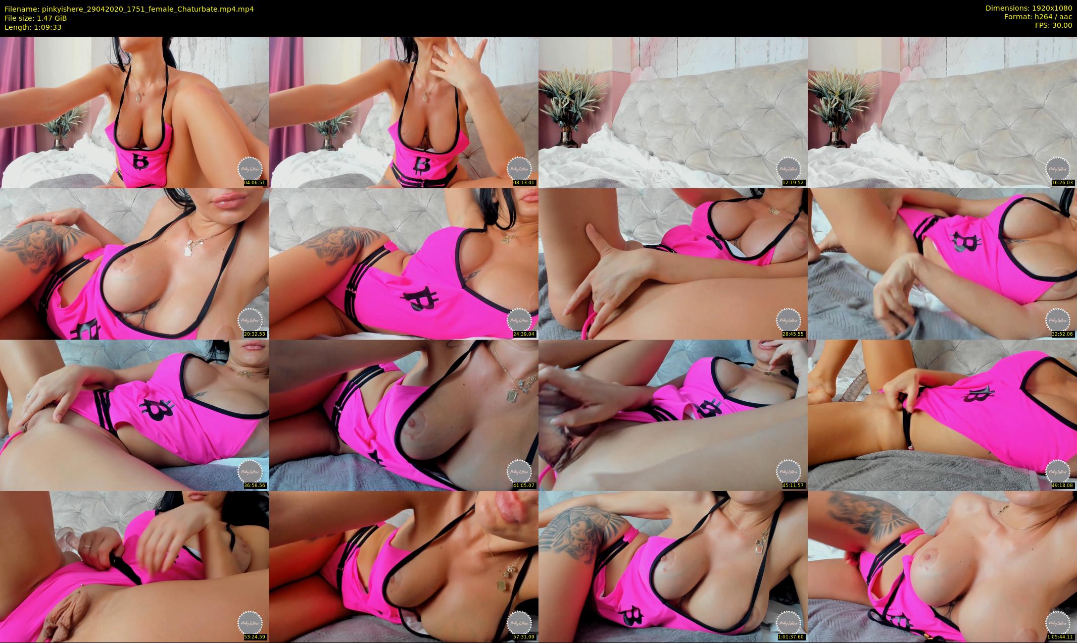 pinkyishere — 70 minute Chaturbate female cam show recording, 1080p, Apr 29, 2020
