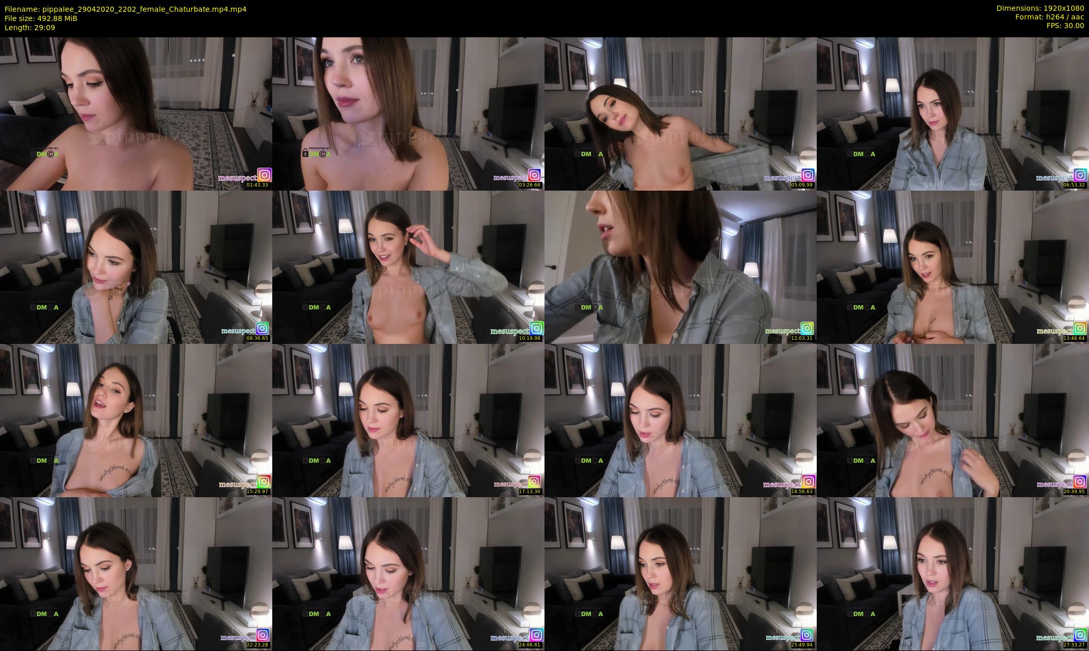 pippalee — 30 minute Chaturbate female cam show recording, 1080p, Apr 29, 2020