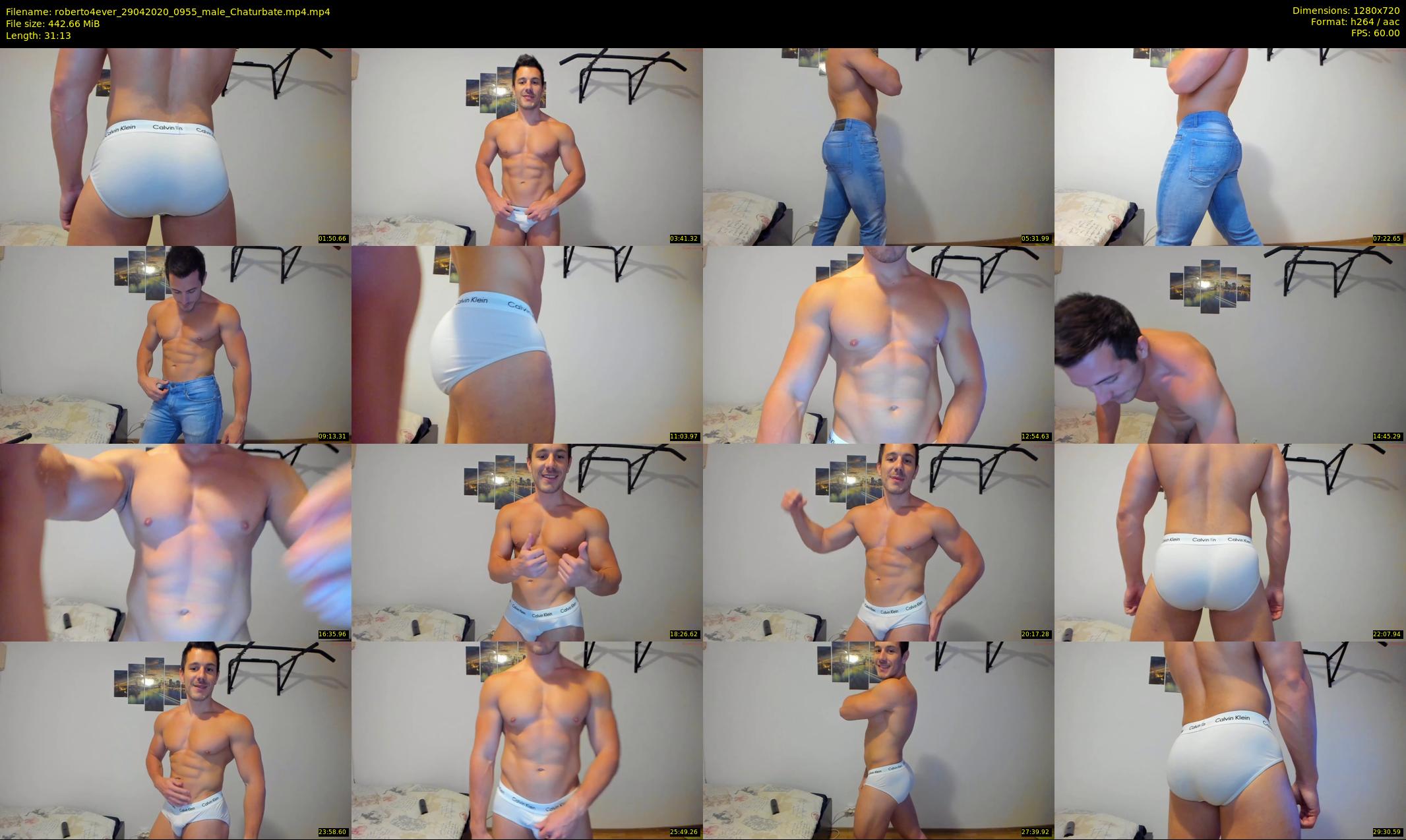 roberto4ever — 32 minute Chaturbate male cam show recording, 720p, Apr 29, 2020