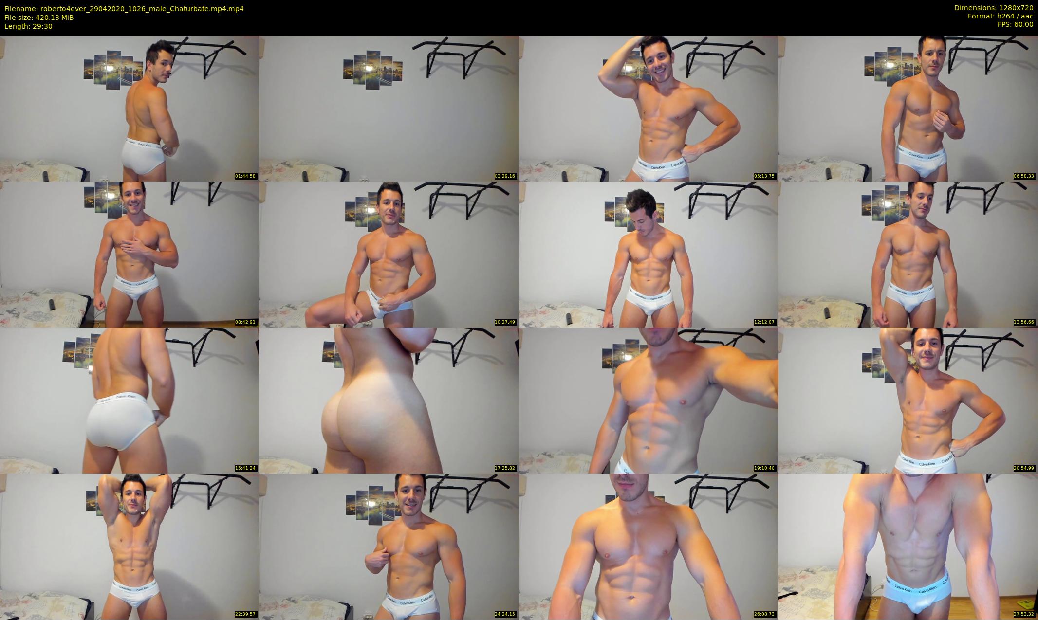 roberto4ever — 30 minute Chaturbate male cam show recording, 720p, Apr 29, 2020