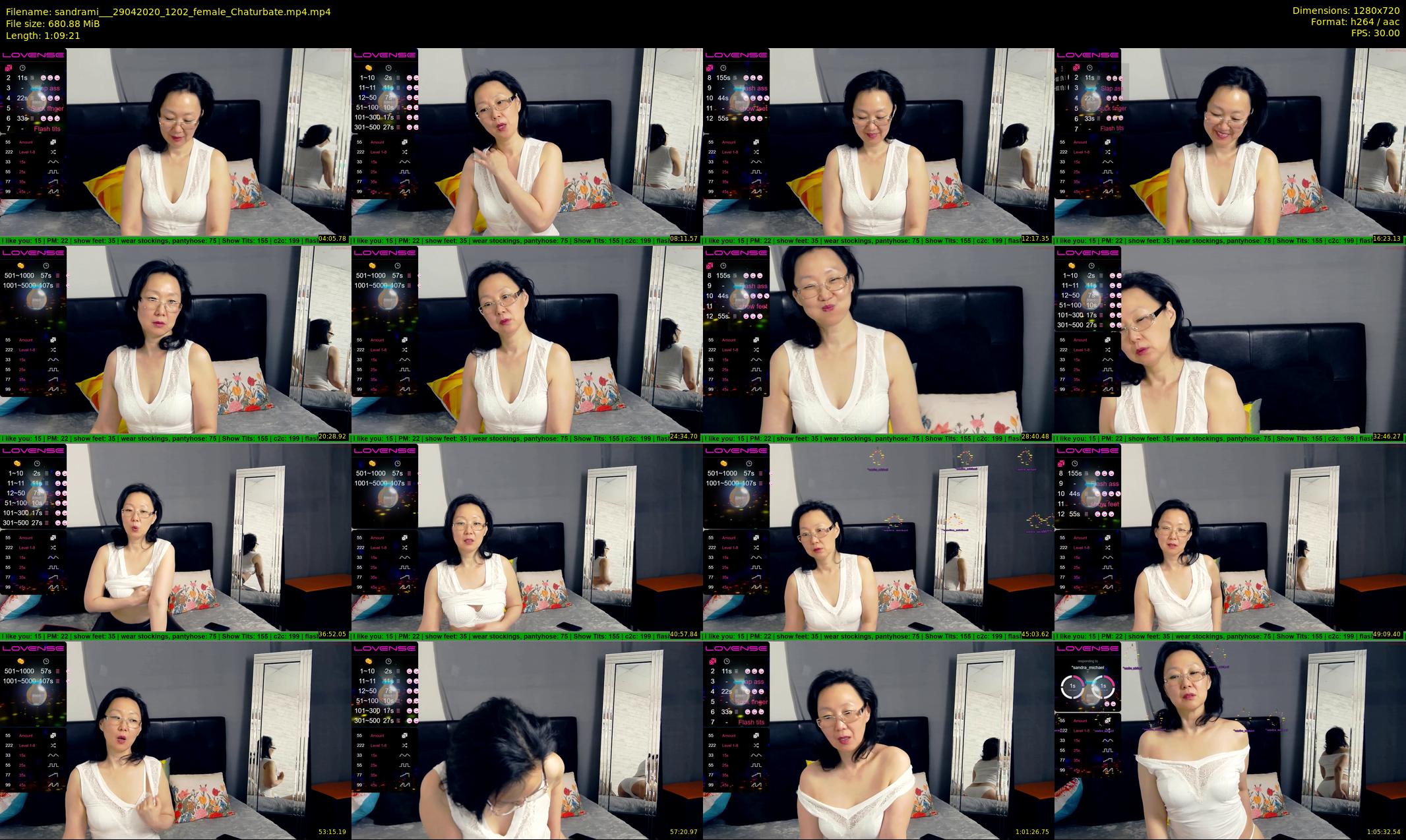 sandrami__ — 70 minute Chaturbate female cam show recording, 720p, Apr 29, 2020