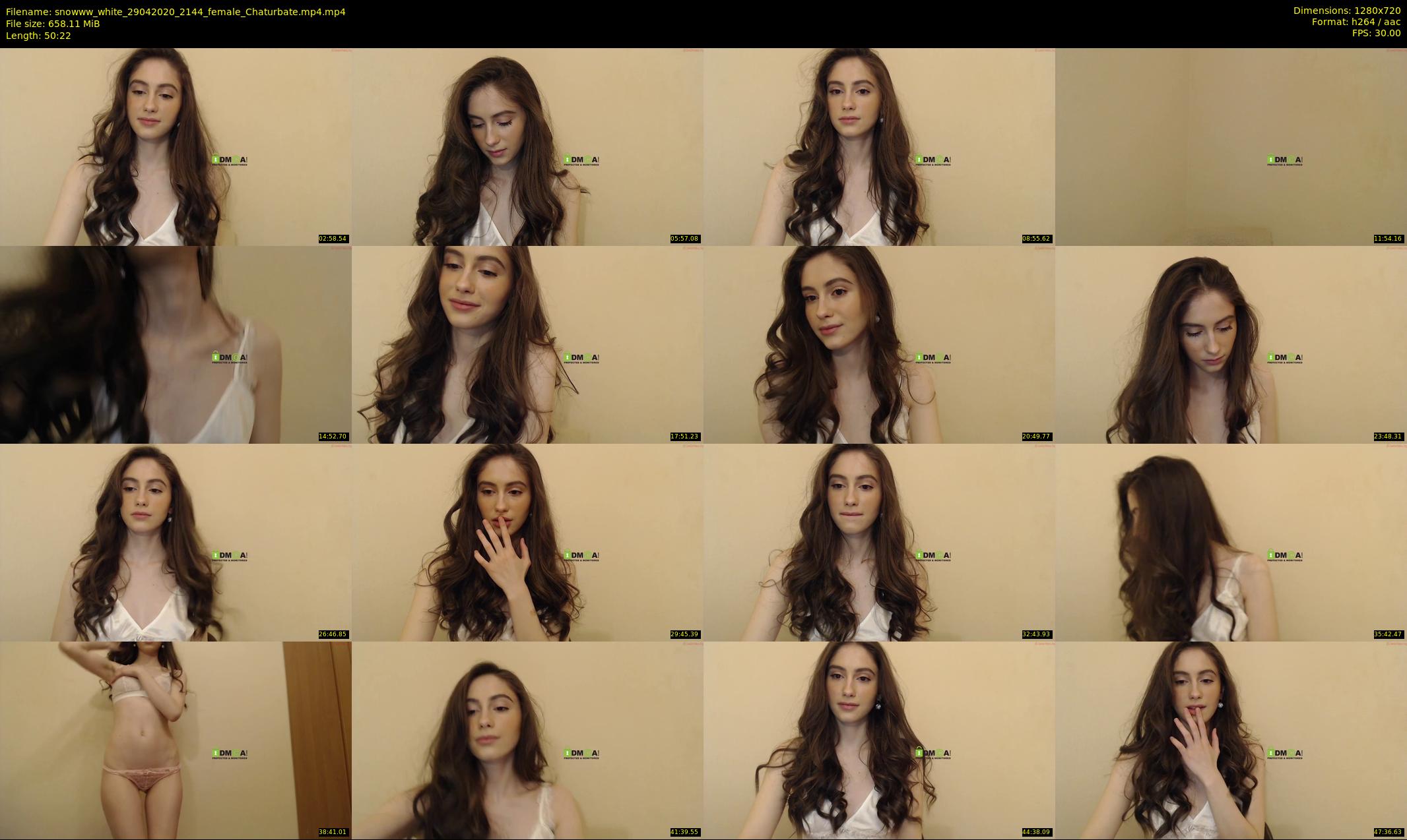 snowww_white — 51 minute Chaturbate female cam show recording, 720p, Apr 29, 2020