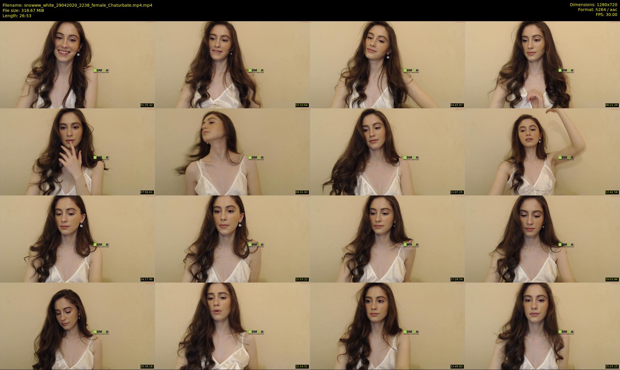 snowww_white — 27 minute Chaturbate female cam show recording, 720p, Apr 29, 2020