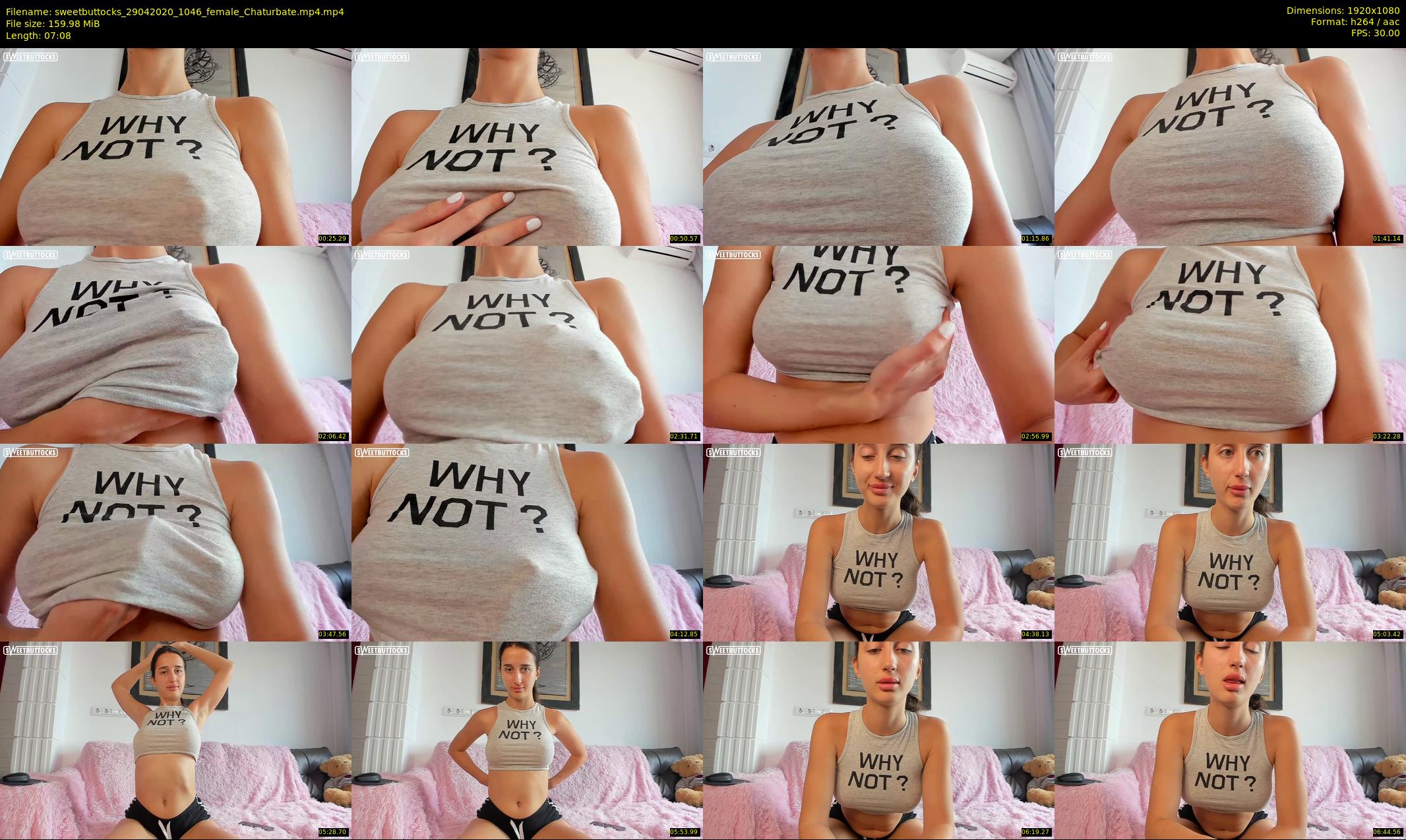sweetbuttocks — 8 minute Chaturbate female cam show recording, 1080p, Apr 29, 2020