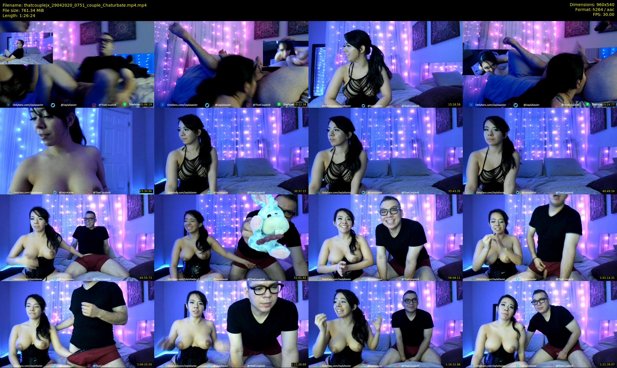thatcouplejx — 87 minute Chaturbate couple cam show recording, 480p, Apr 29, 2020