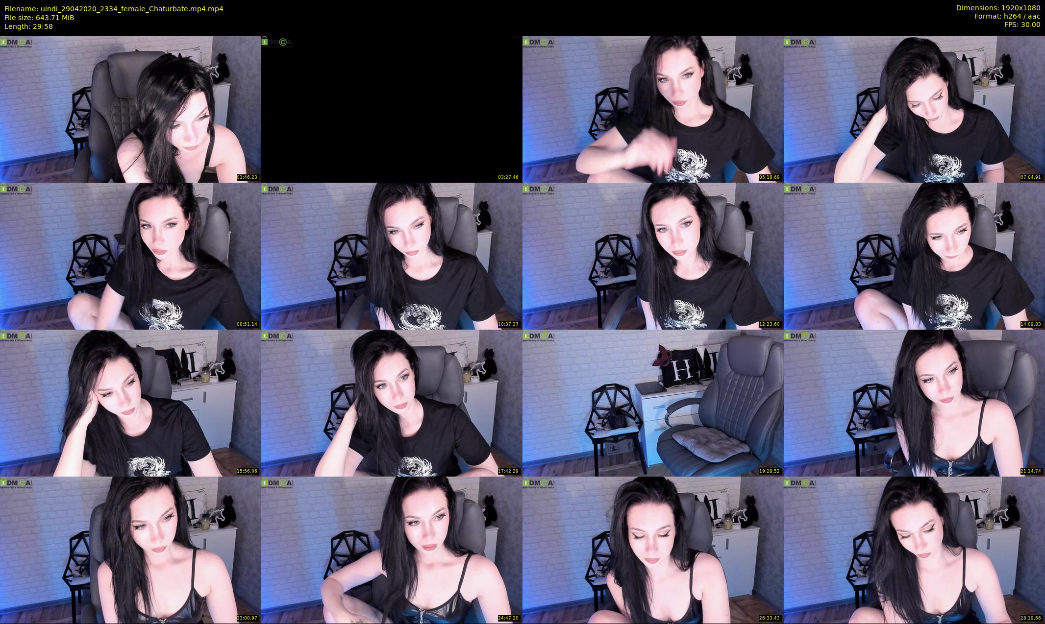uindi — 30 minute Chaturbate female cam show recording, 1080p, Apr 29, 2020