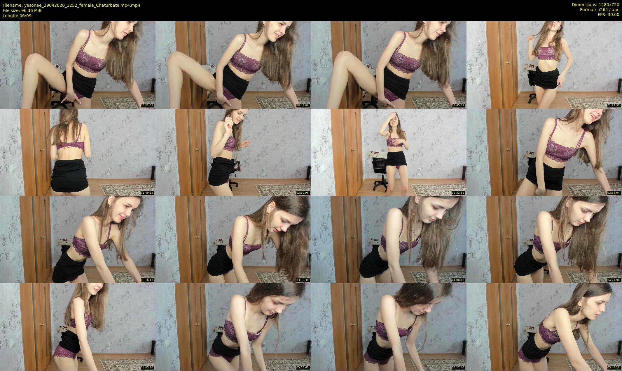 yesonee — 7 minute Chaturbate female cam show recording, 720p, Apr 29, 2020