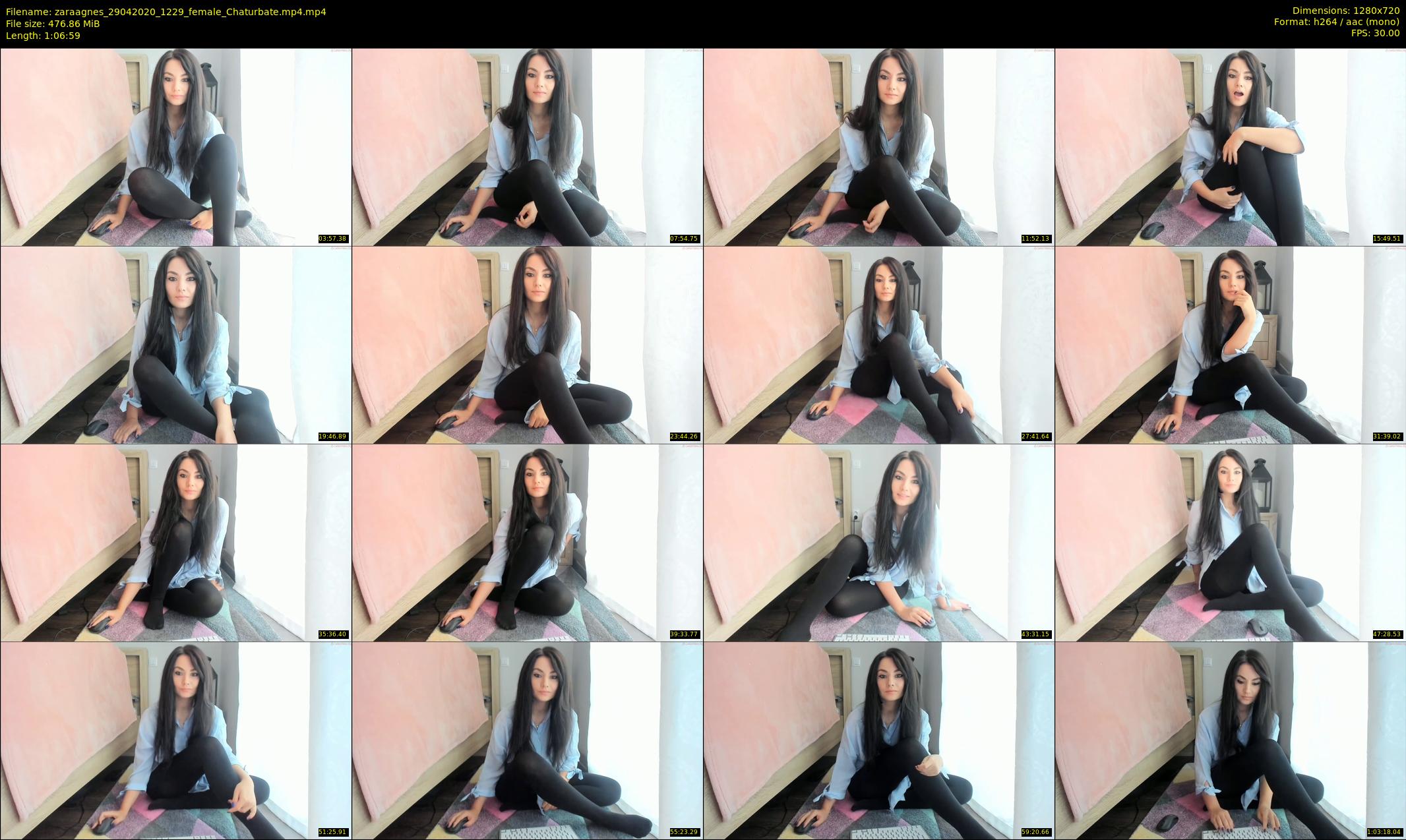 zaraagnes — 67 minute Chaturbate female cam show recording, 720p, Apr 29, 2020