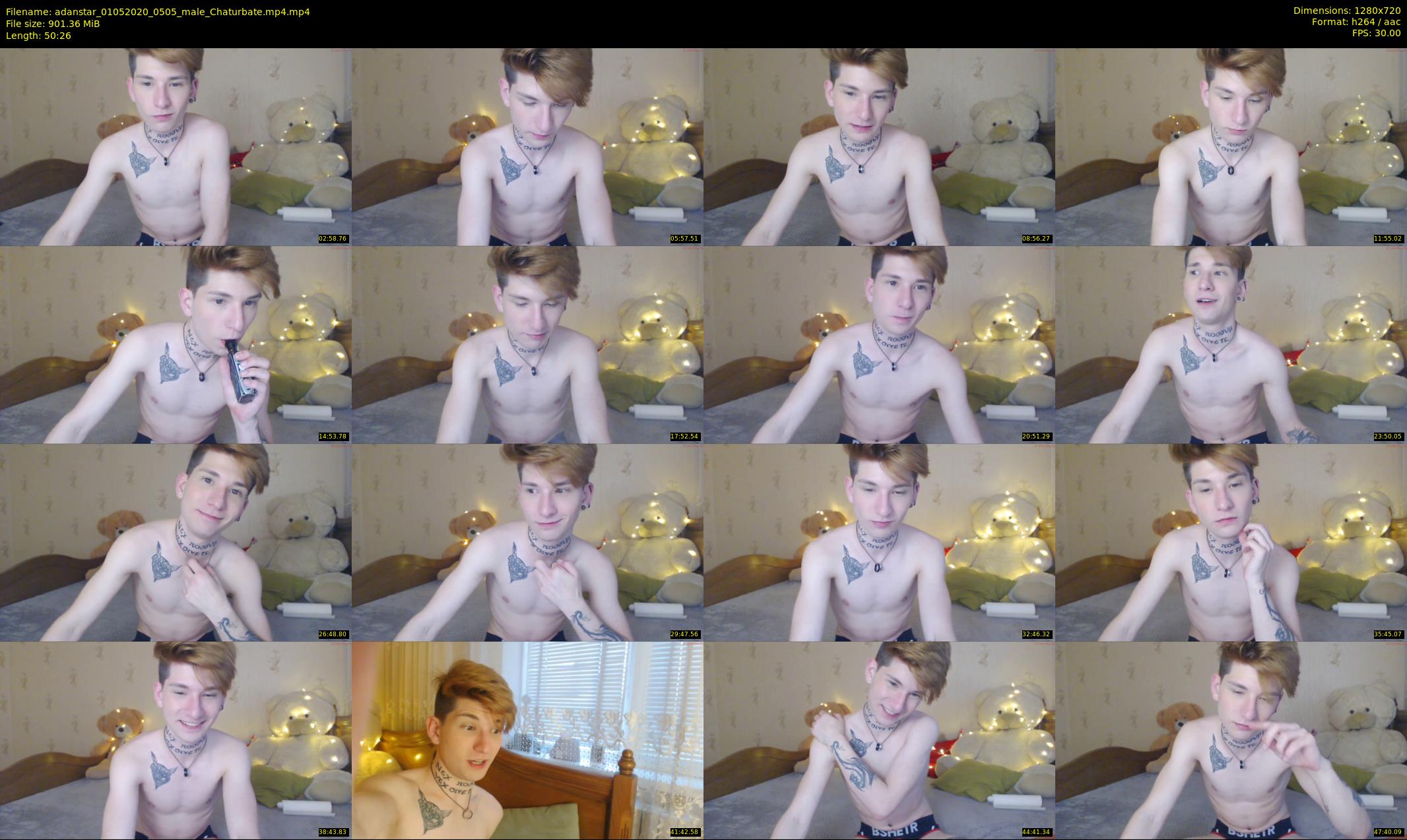 adanstar — 51 minute Chaturbate male cam show recording, 720p, May 1, 2020