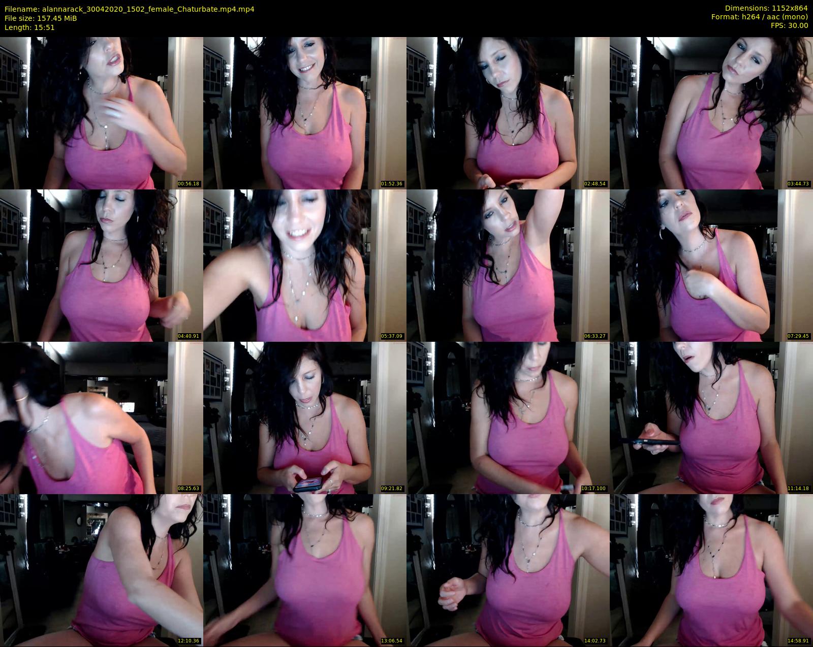 alannarack — 16 minute Chaturbate female cam show recording, 720p, Apr 30, 2020