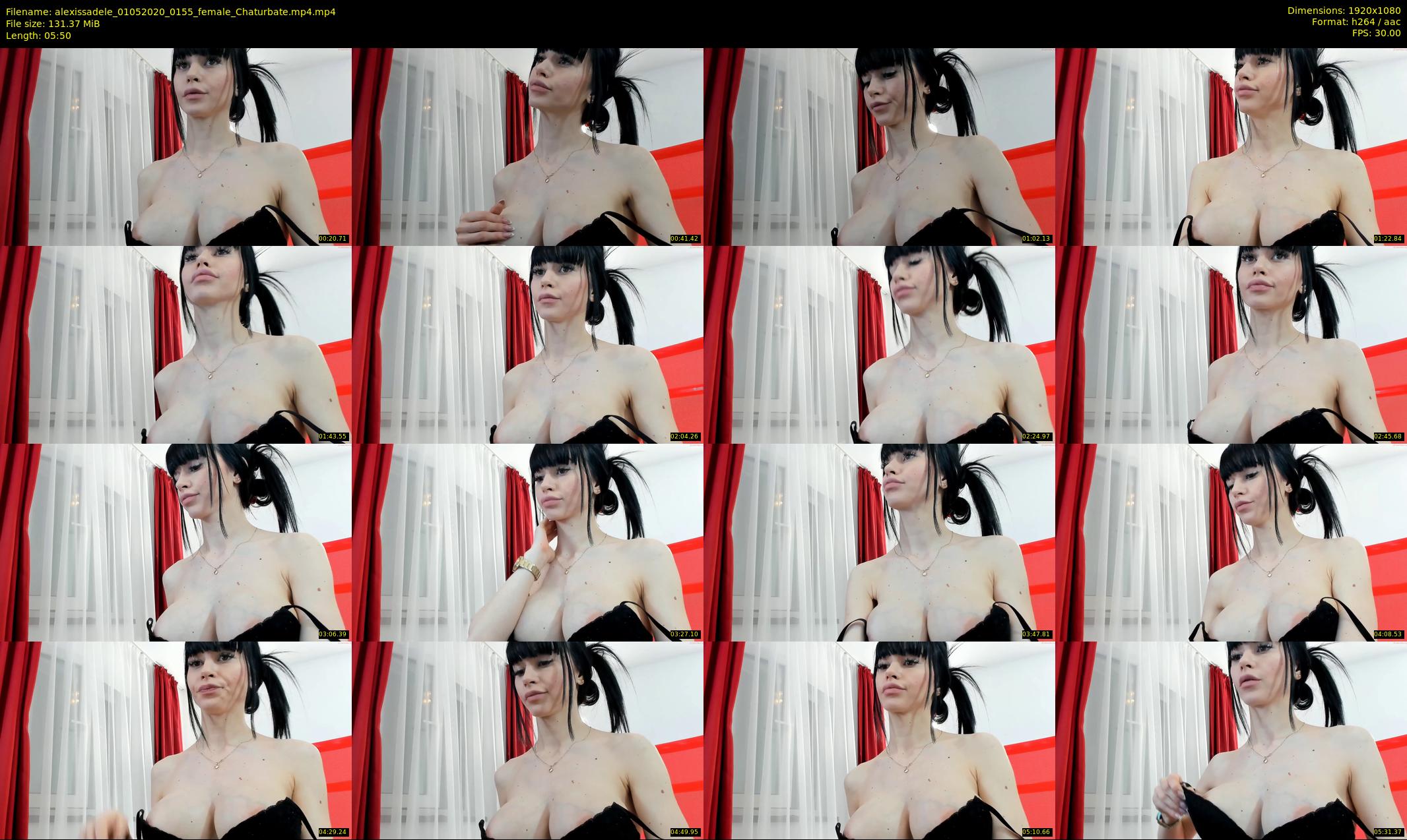 alexissadele — 6 minute Chaturbate female cam show recording, 1080p, May 1, 2020
