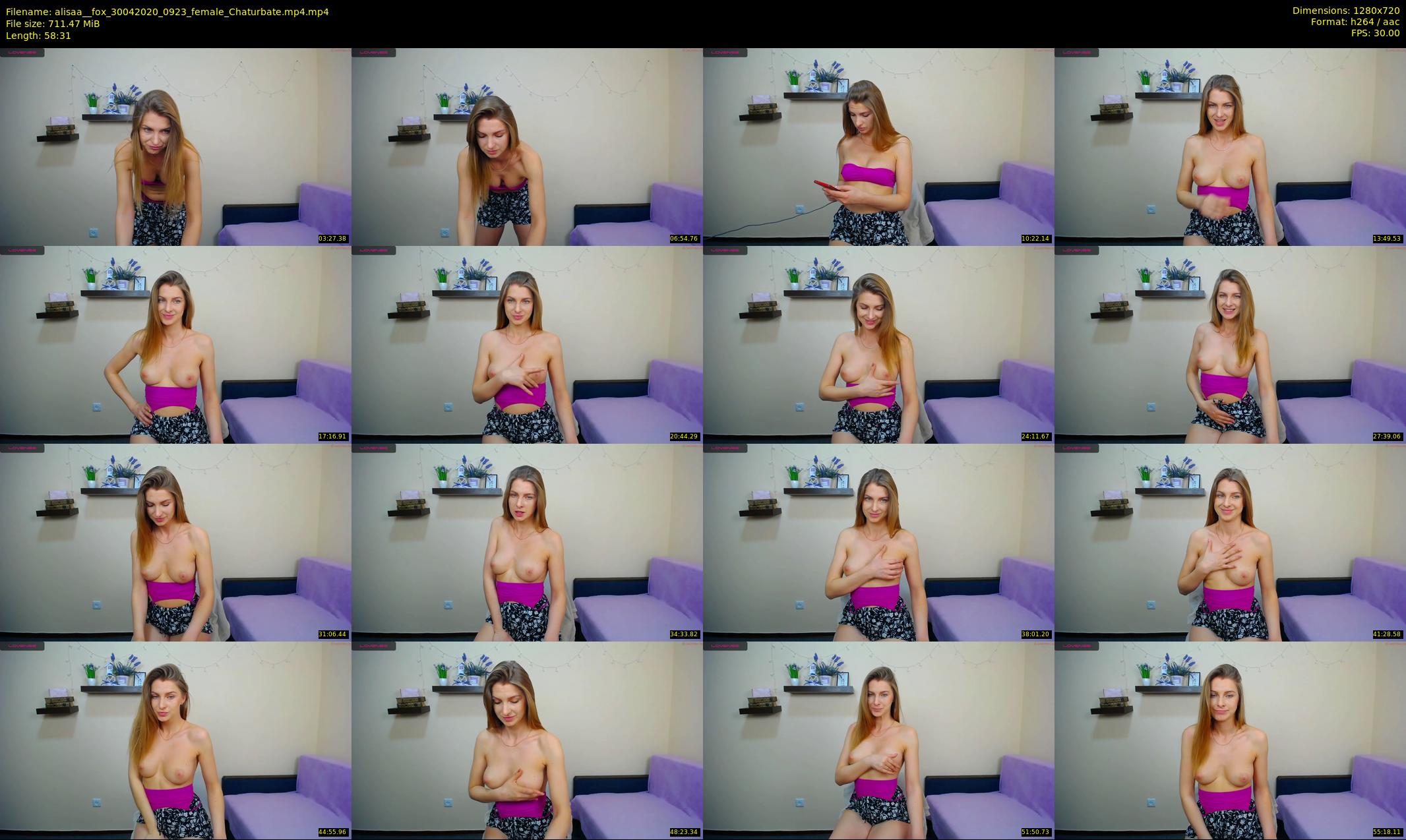 alisaa__fox — 59 minute Chaturbate female cam show recording, 720p, Apr 30, 2020