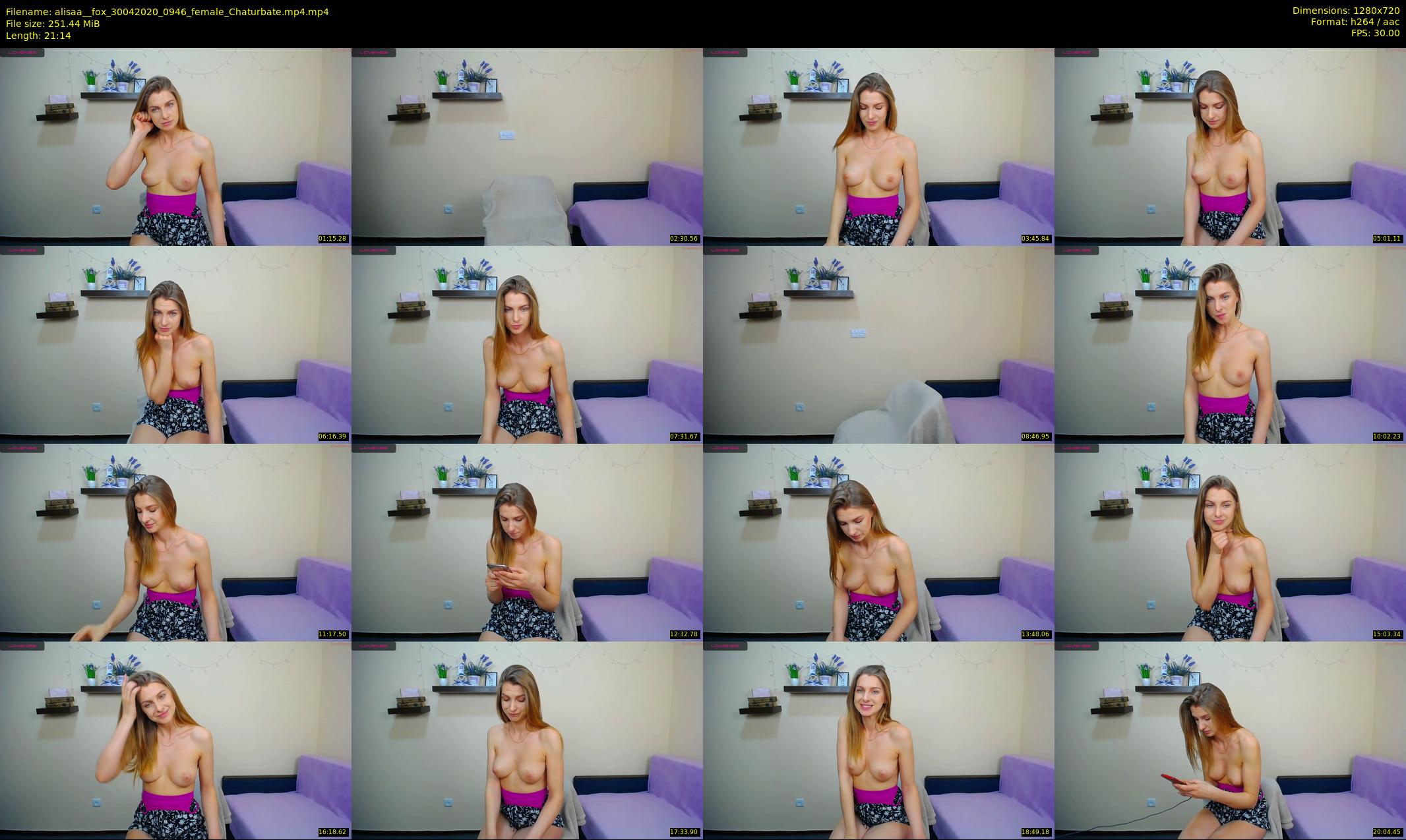 alisaa__fox — 22 minute Chaturbate female cam show recording, 720p, Apr 30, 2020
