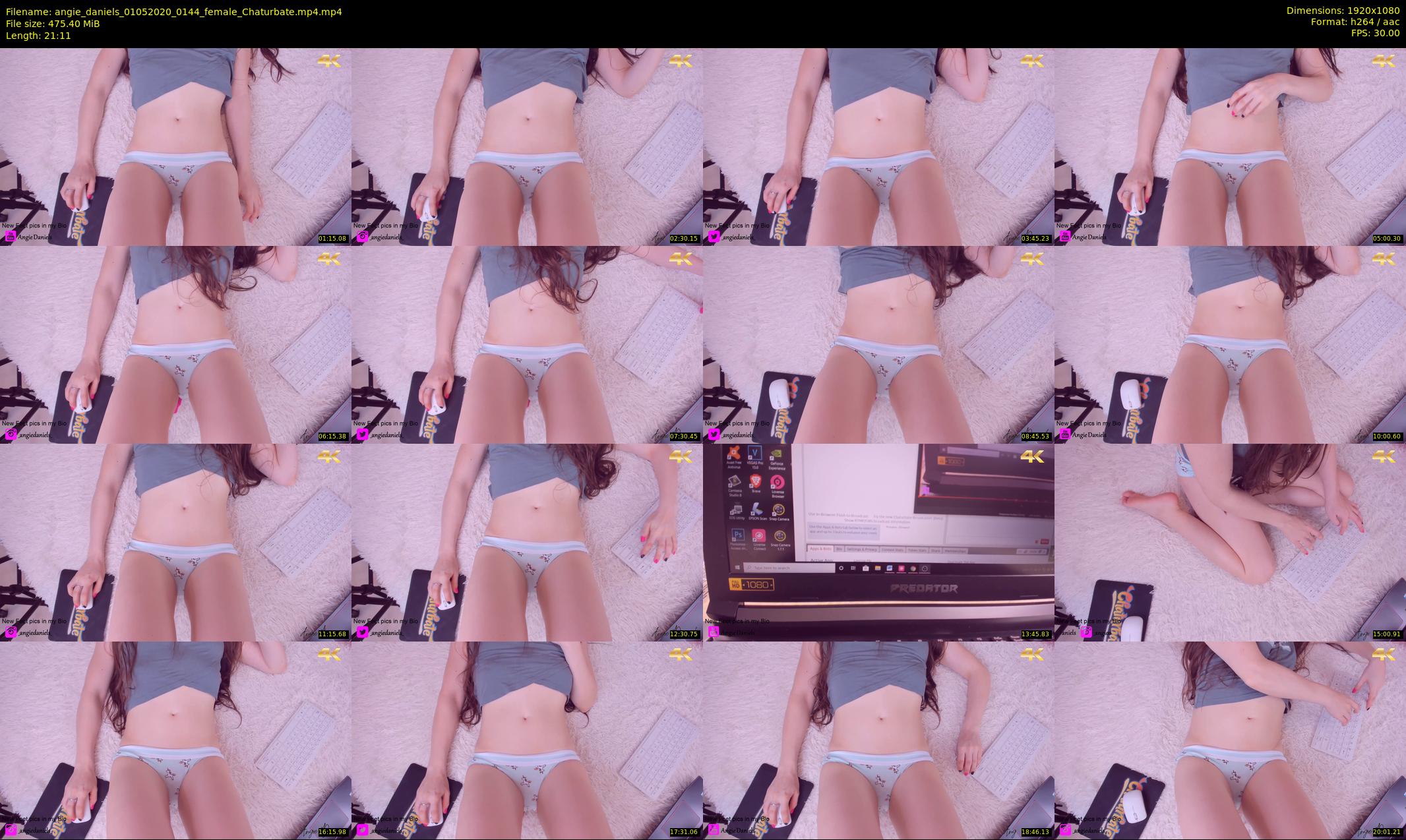 angie_daniels — 22 minute Chaturbate female cam show recording, 1080p, May 1, 2020