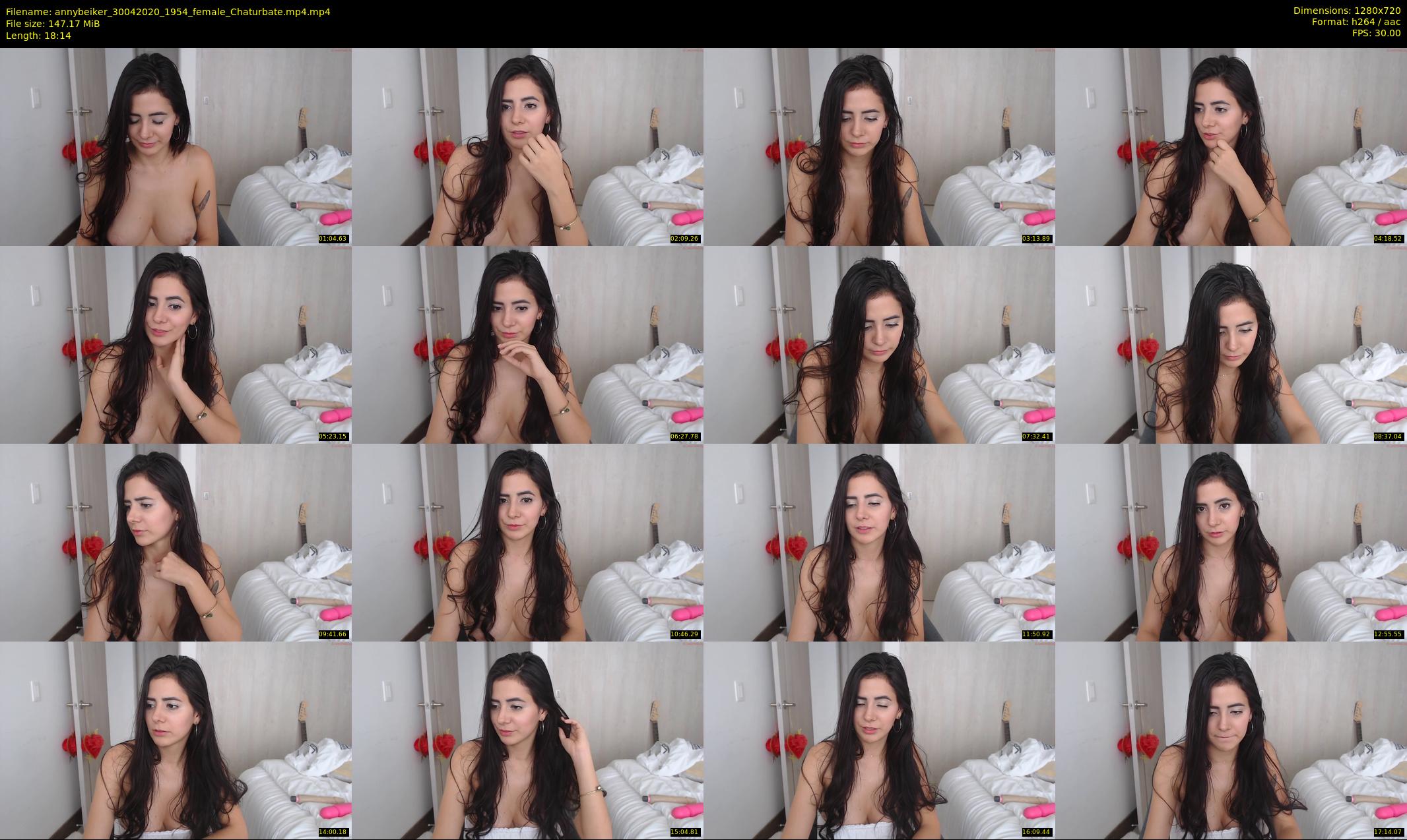 annybeiker — 19 minute Chaturbate female cam show recording, 720p, Apr 30, 2020