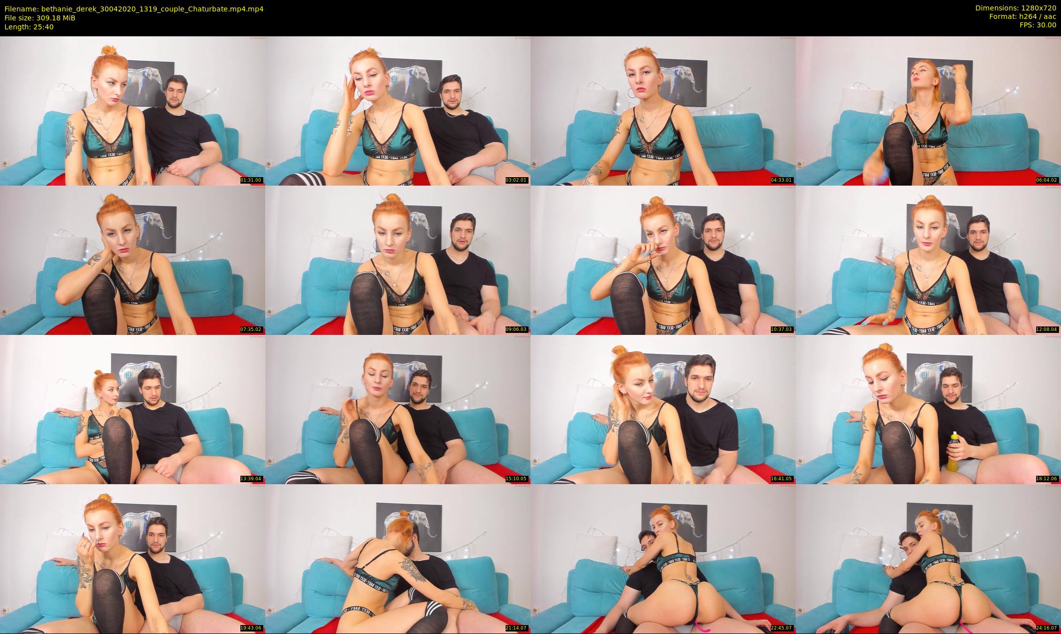 bethanie_derek — 26 minute Chaturbate couple cam show recording, 720p, Apr 30, 2020