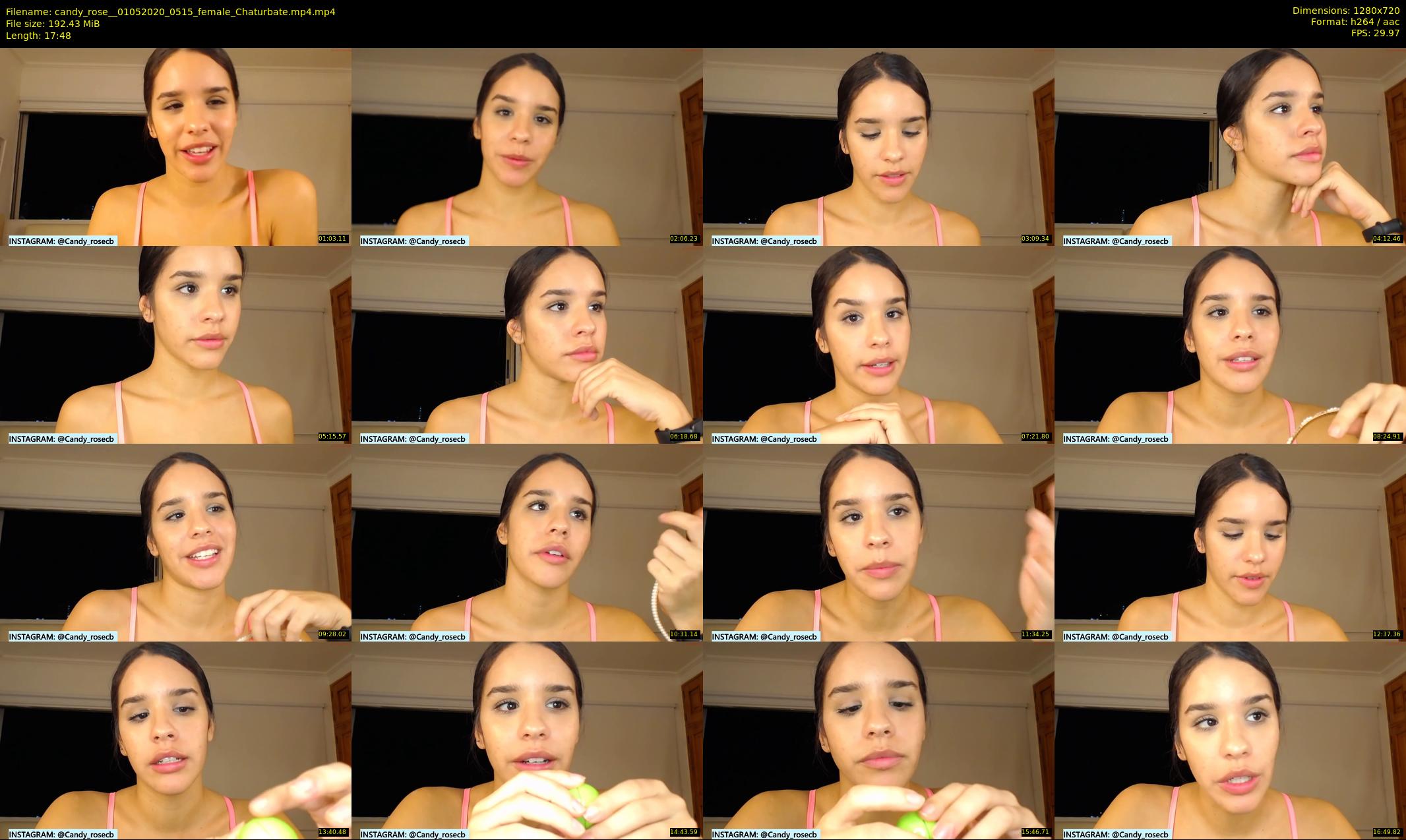 candy_rose_ — 18 minute Chaturbate female cam show recording, 720p, May 1, 2020