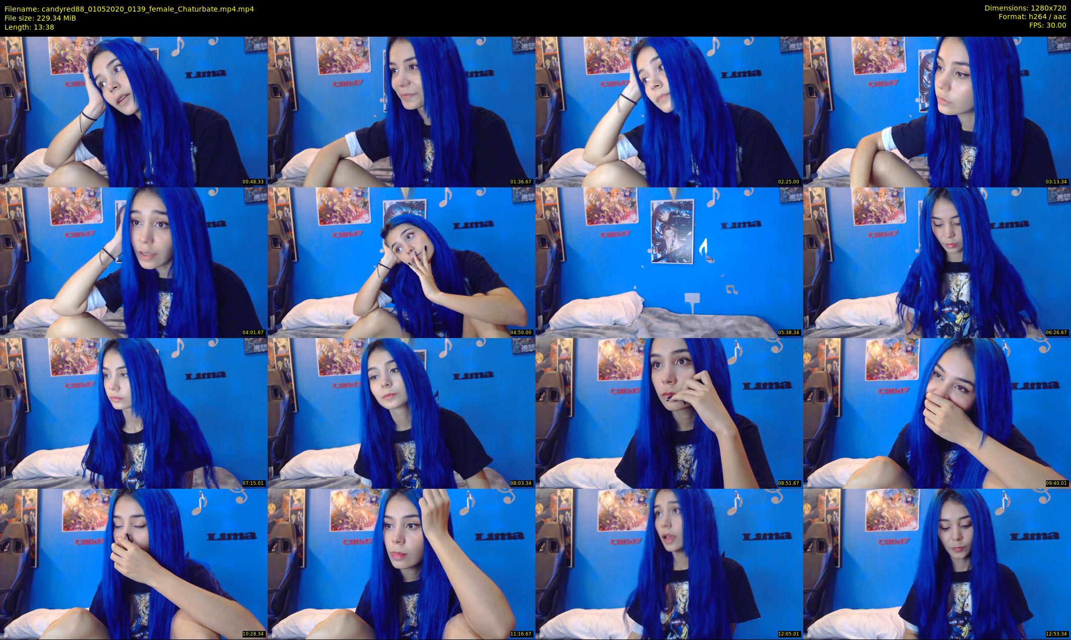 candyred88 — 14 minute Chaturbate female cam show recording, 720p, May 1, 2020