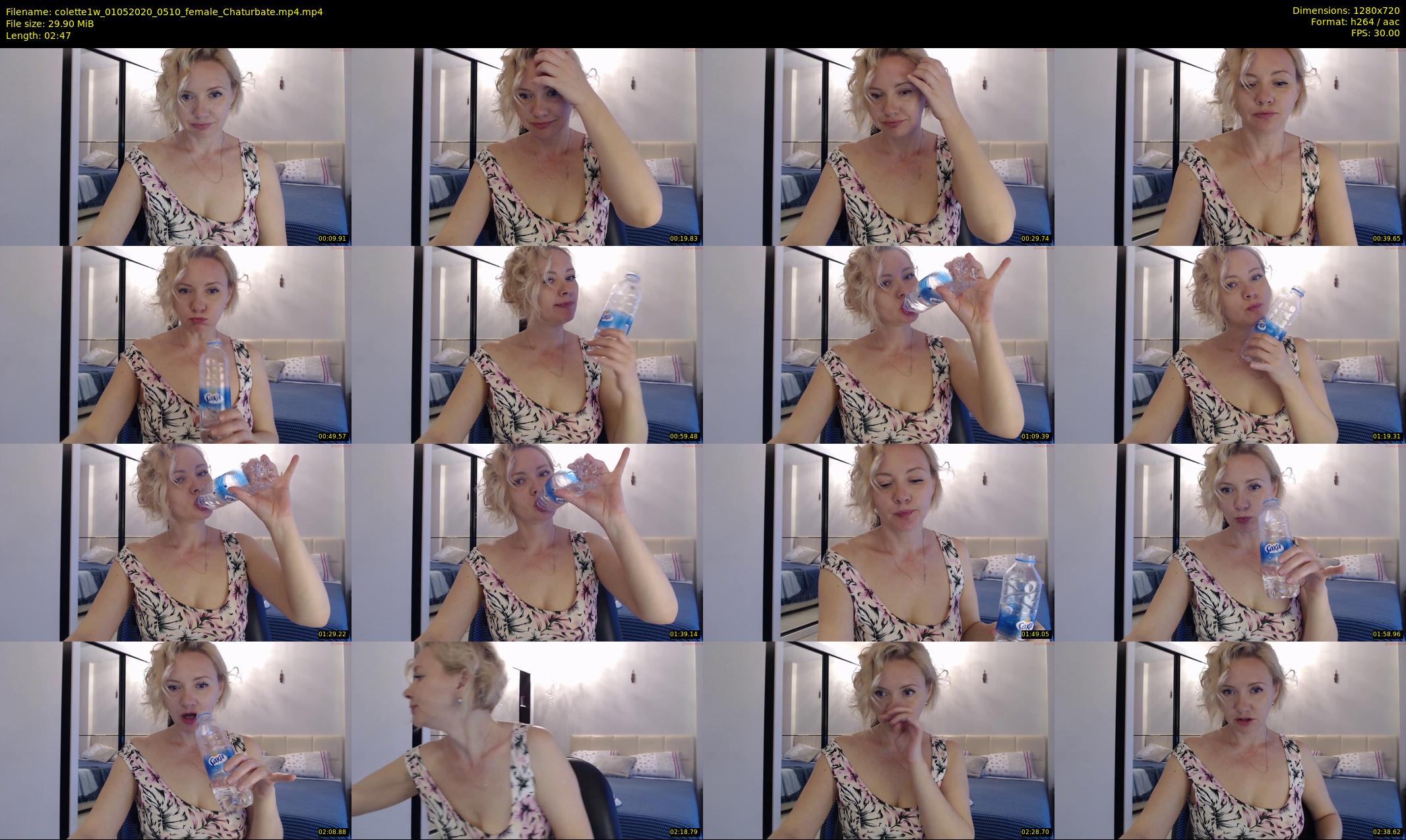 colette1w — 3 minute Chaturbate female cam show recording, 720p, May 1, 2020