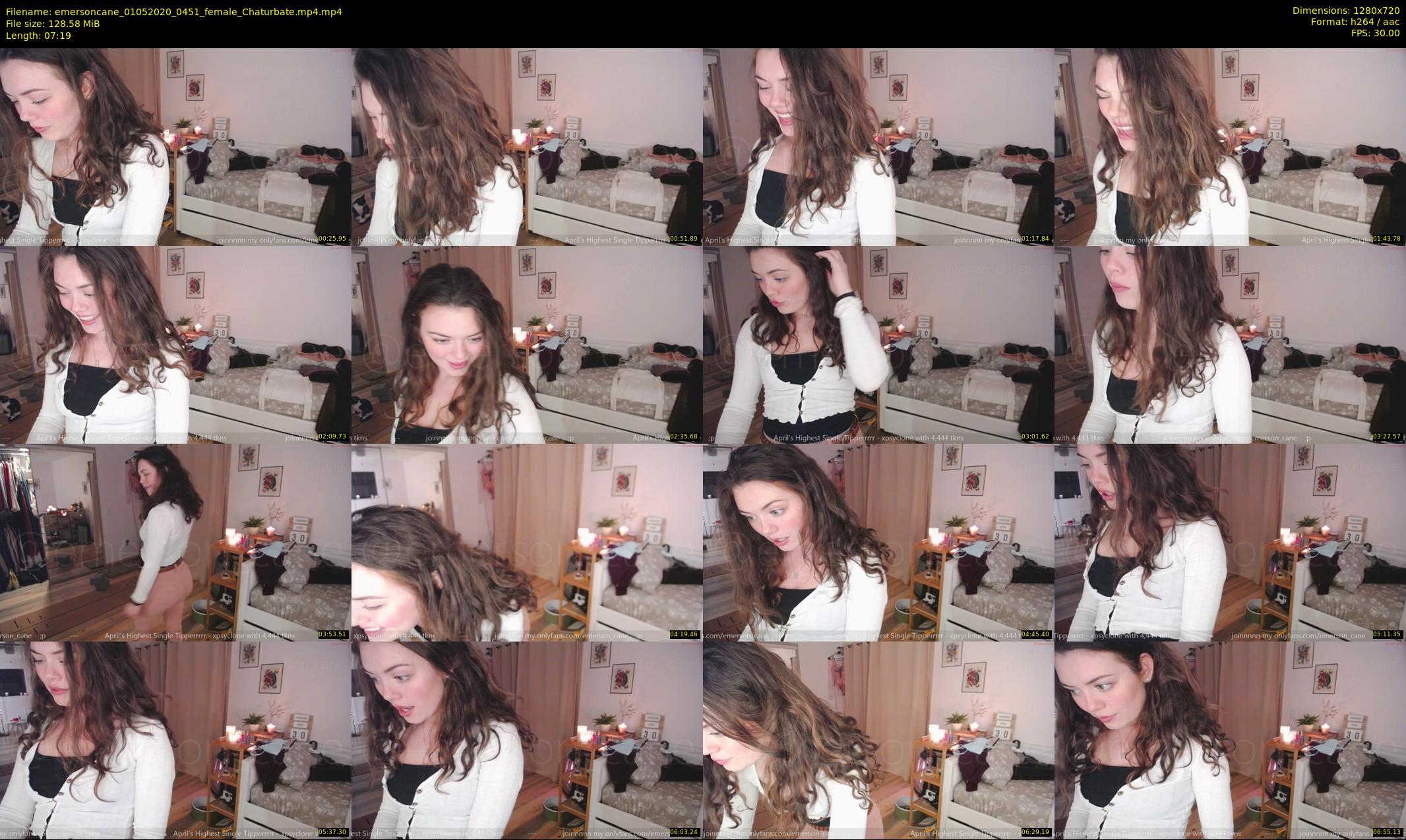 emersoncane — 8 minute Chaturbate female cam show recording, 720p, May 1, 2020