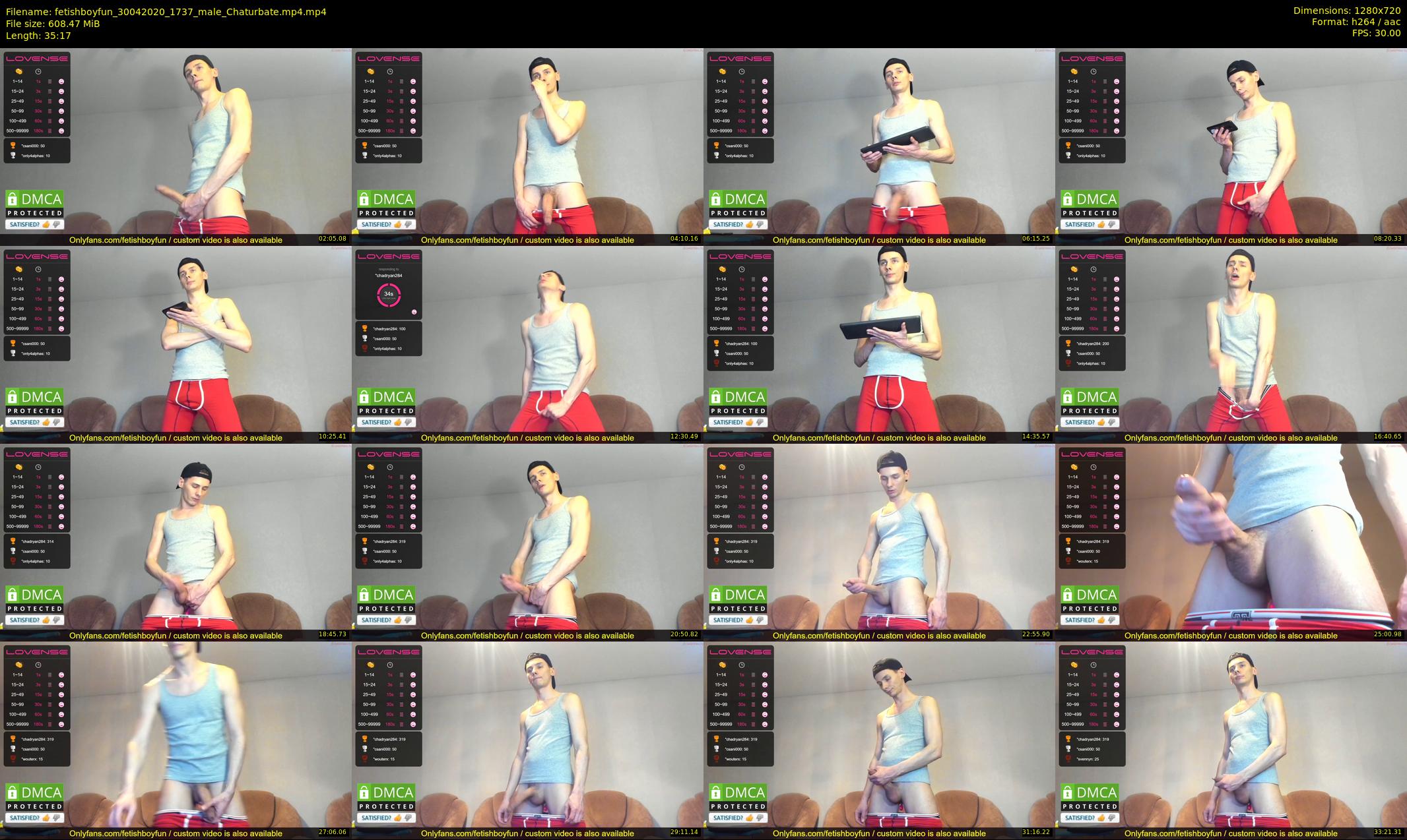 fetishboyfun — 36 minute Chaturbate male cam show recording, 720p, Apr 30, 2020