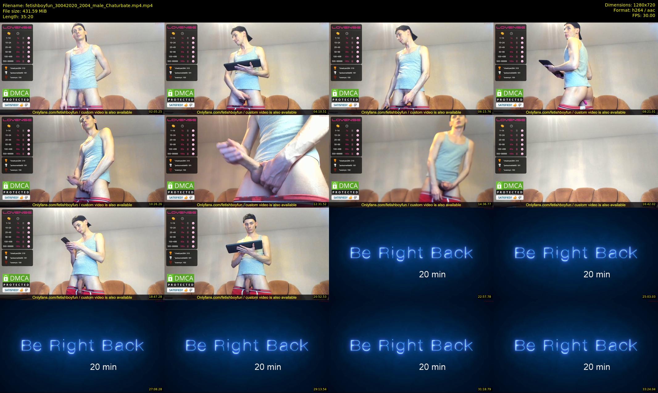 fetishboyfun — 36 minute Chaturbate male cam show recording, 720p, Apr 30, 2020