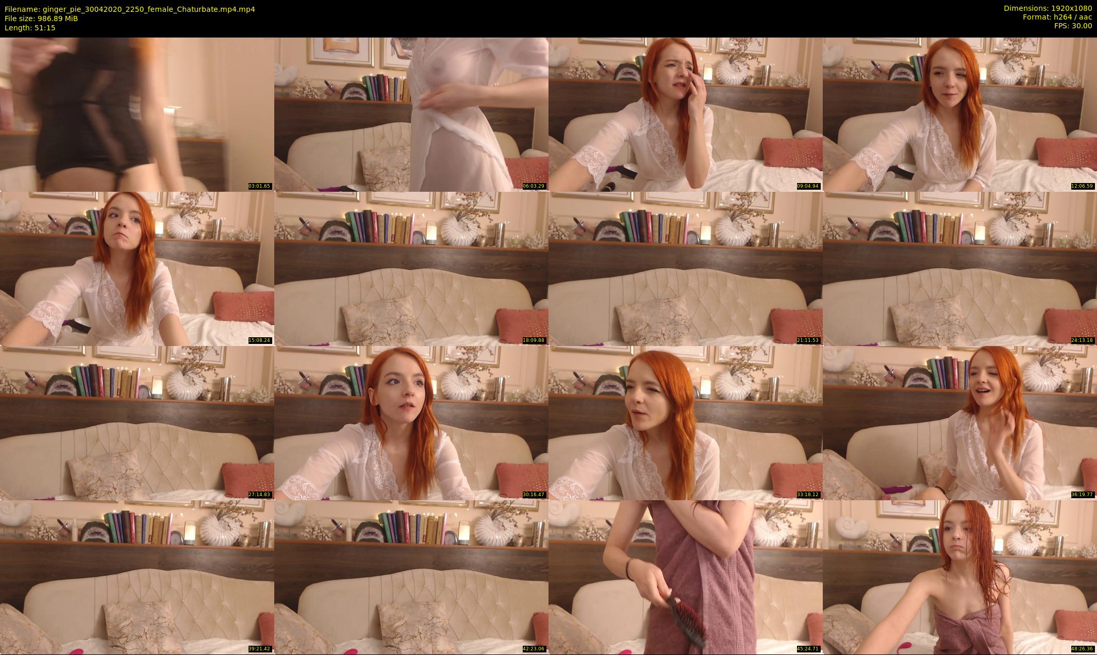 ginger_pie — 52 minute Chaturbate female cam show recording, 1080p, Apr 30, 2020