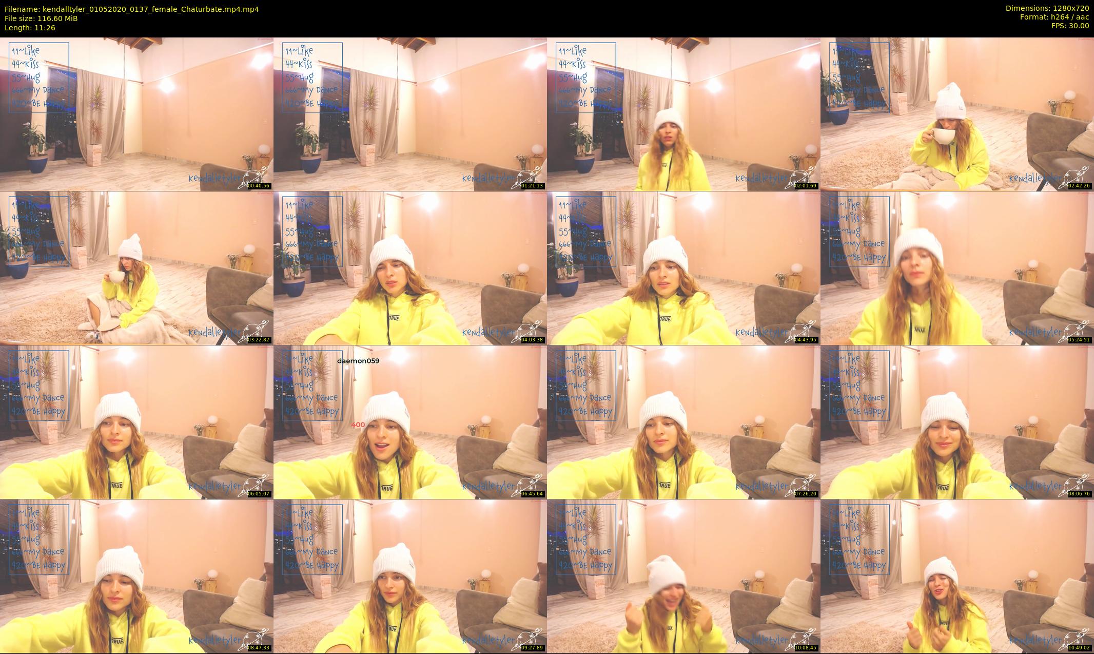 kendalltyler — 12 minute Chaturbate female cam show recording, 720p, May 1, 2020