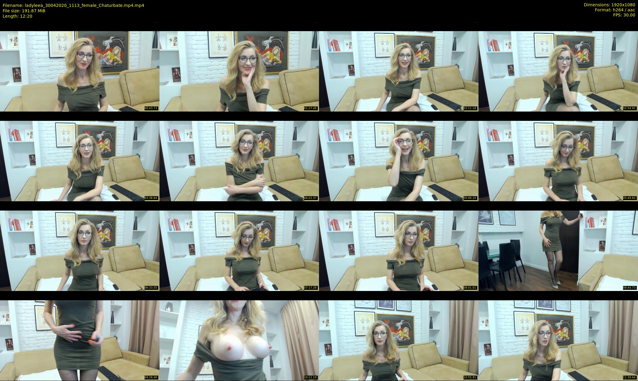ladyleea — 13 minute Chaturbate female cam show recording, 1080p, Apr 30, 2020