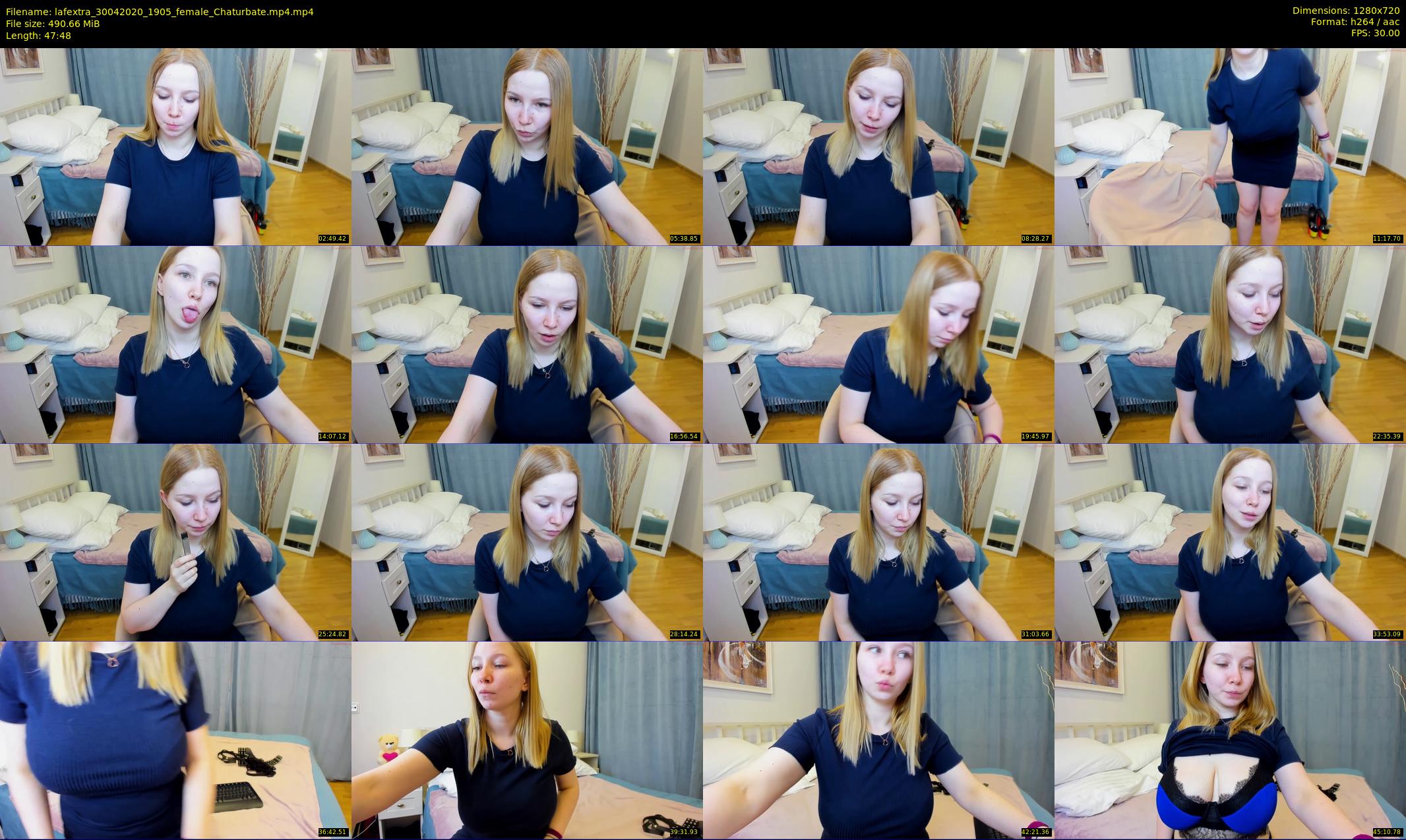 lafextra — 48 minute Chaturbate female cam show recording, 720p, Apr 30, 2020