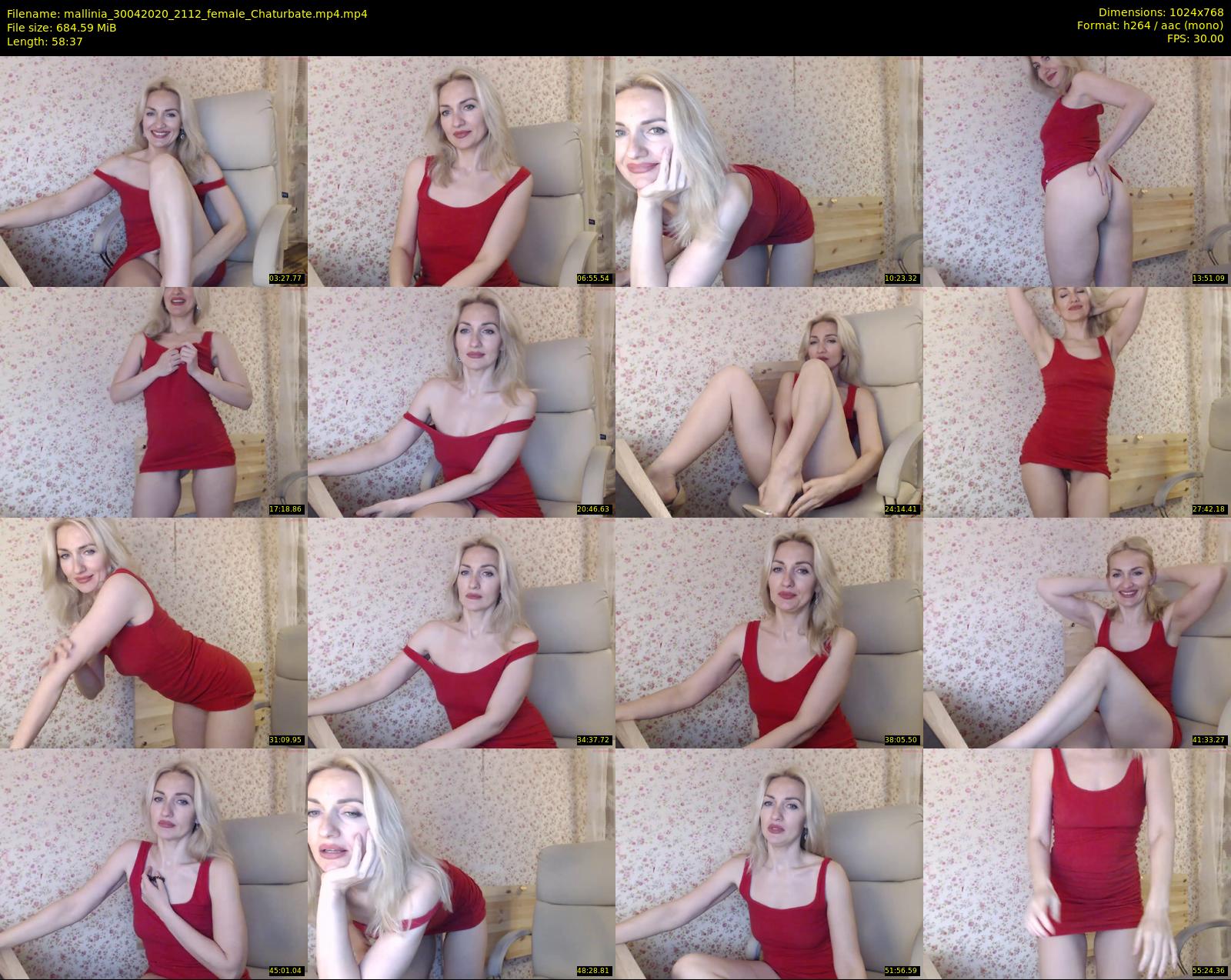 mallinia — 59 minute Chaturbate female cam show recording, 720p, Apr 30, 2020