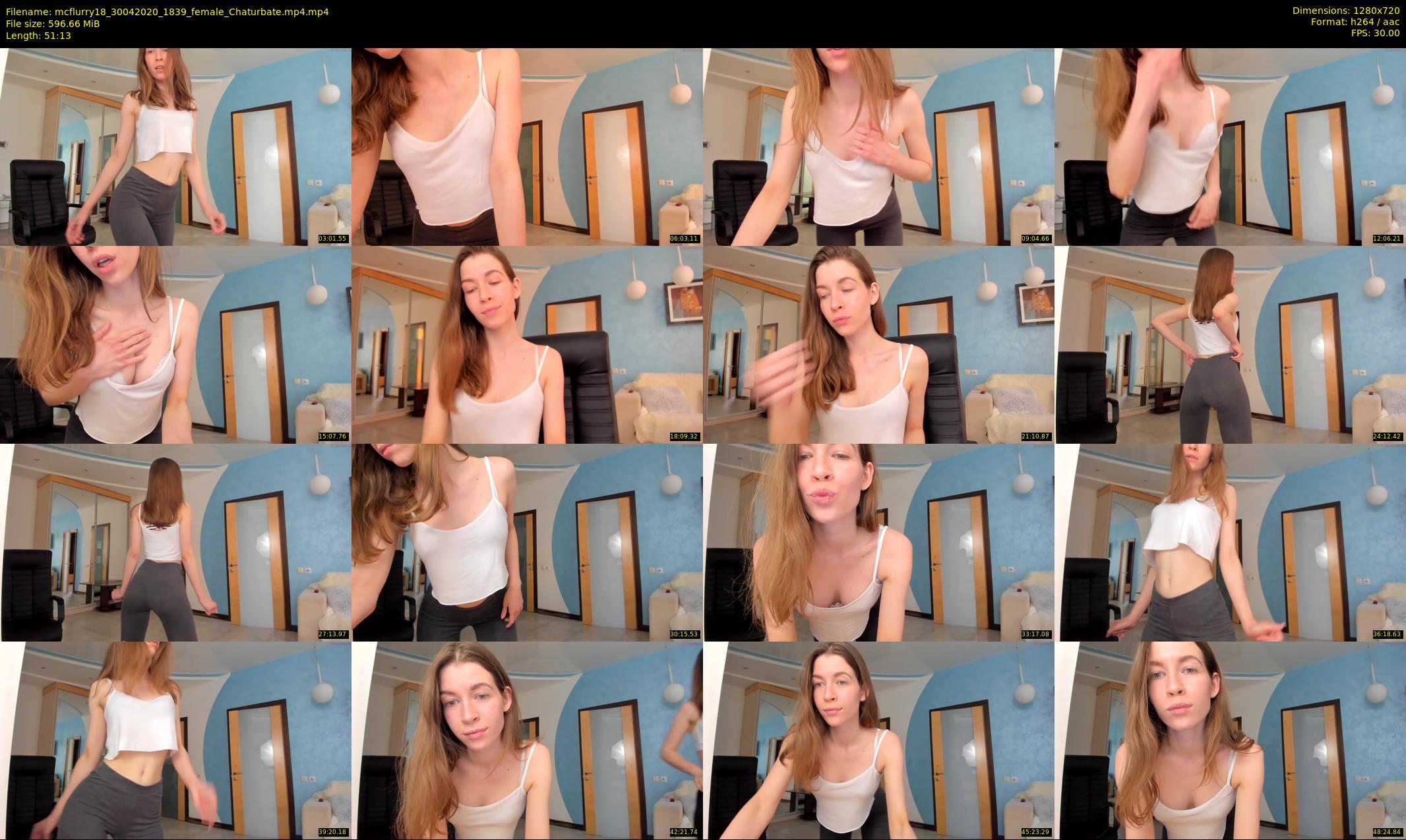 mcflurry18 — 52 minute Chaturbate female cam show recording, 720p, Apr 30, 2020