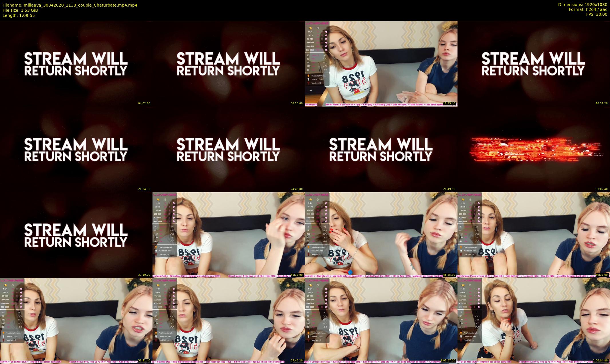 millaava — 70 minute Chaturbate female cam show recording, 1080p, Apr 30, 2020