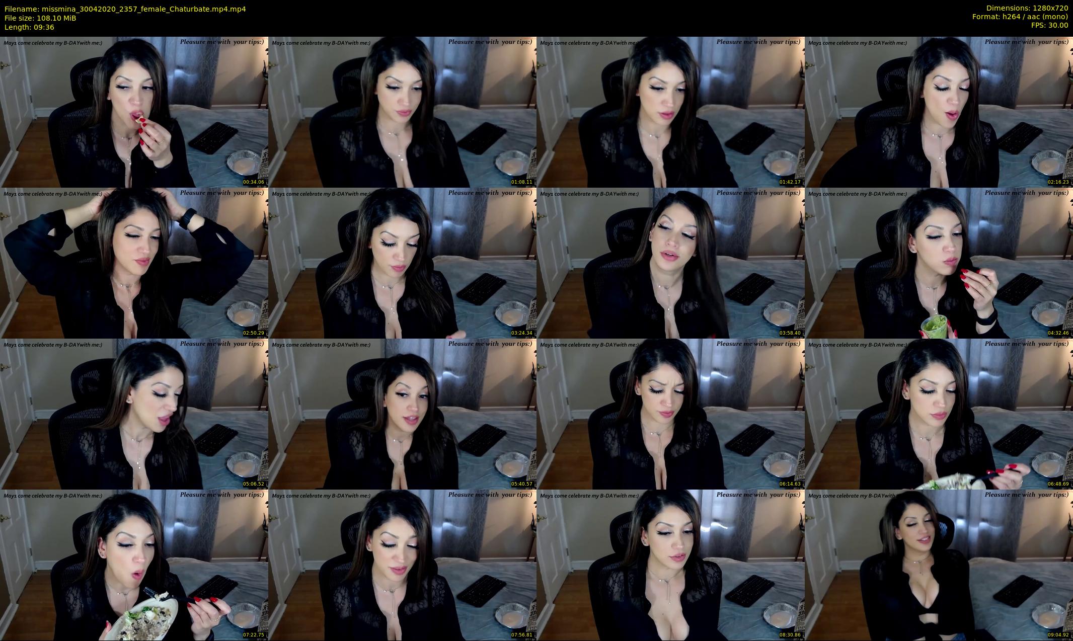 missmina — 10 minute Chaturbate female cam show recording, 720p, Apr 30, 2020