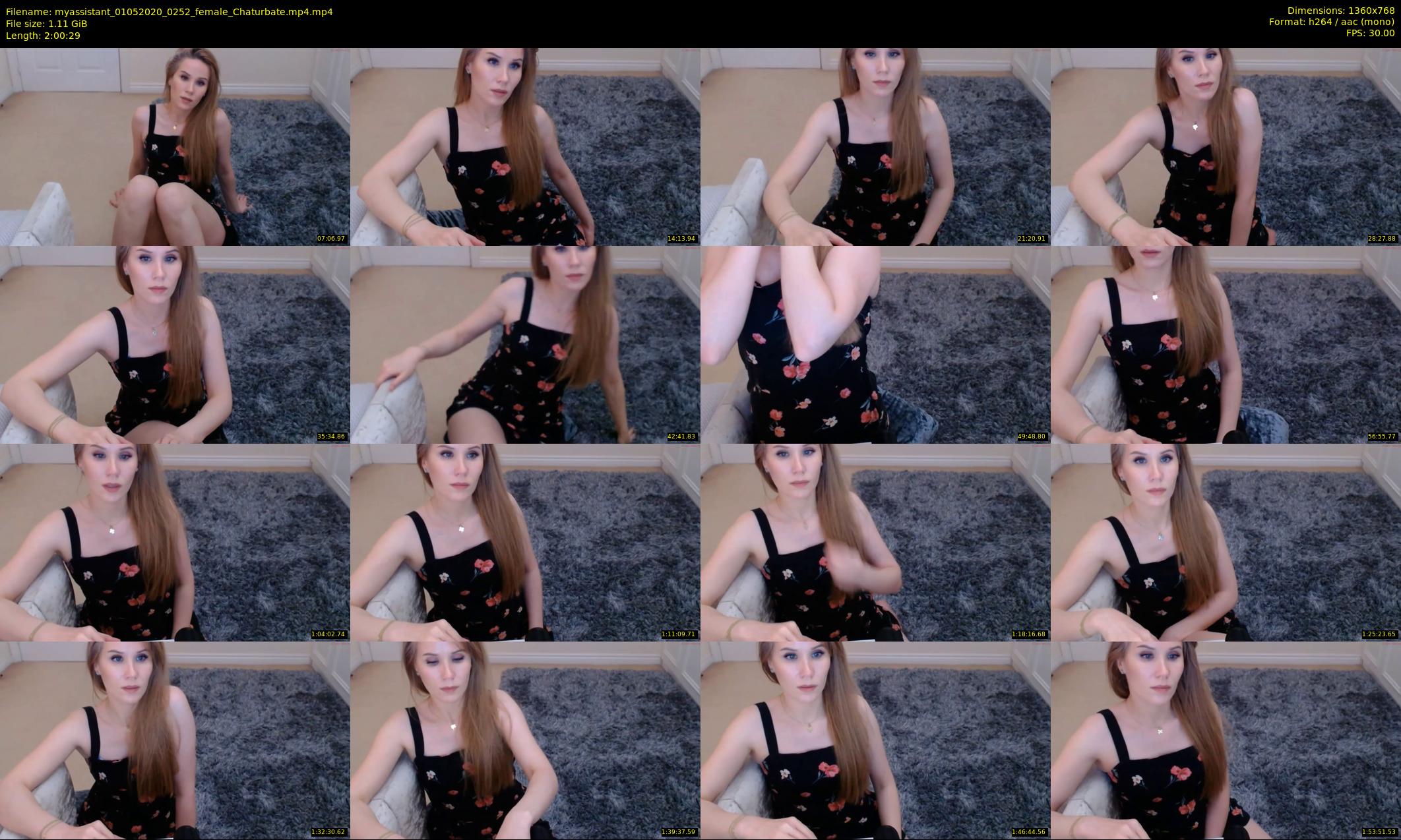 myassistant — 121 minute Chaturbate female cam show recording, 720p, May 1, 2020
