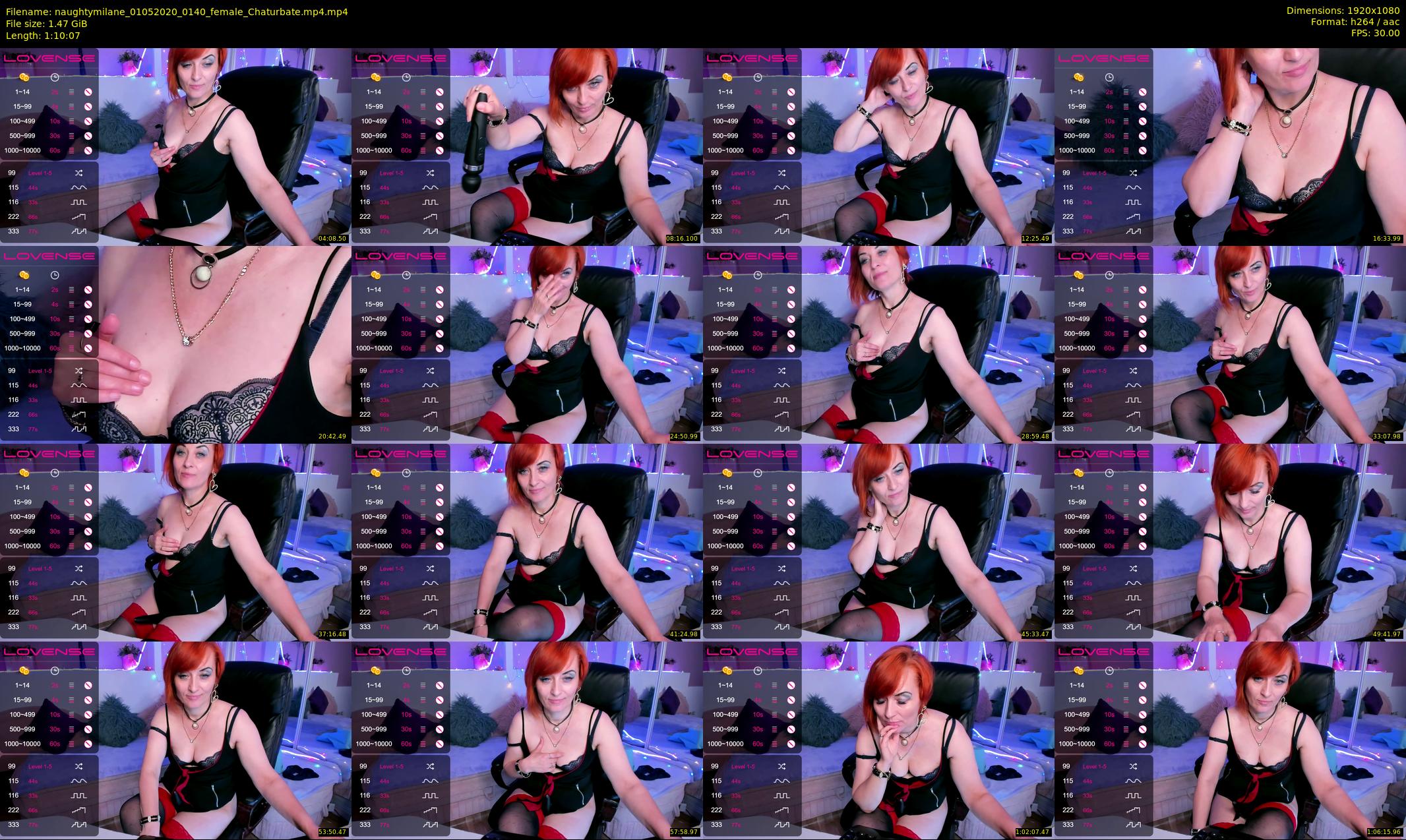 naughtymilane — 71 minute Chaturbate female cam show recording, 1080p, May 1, 2020