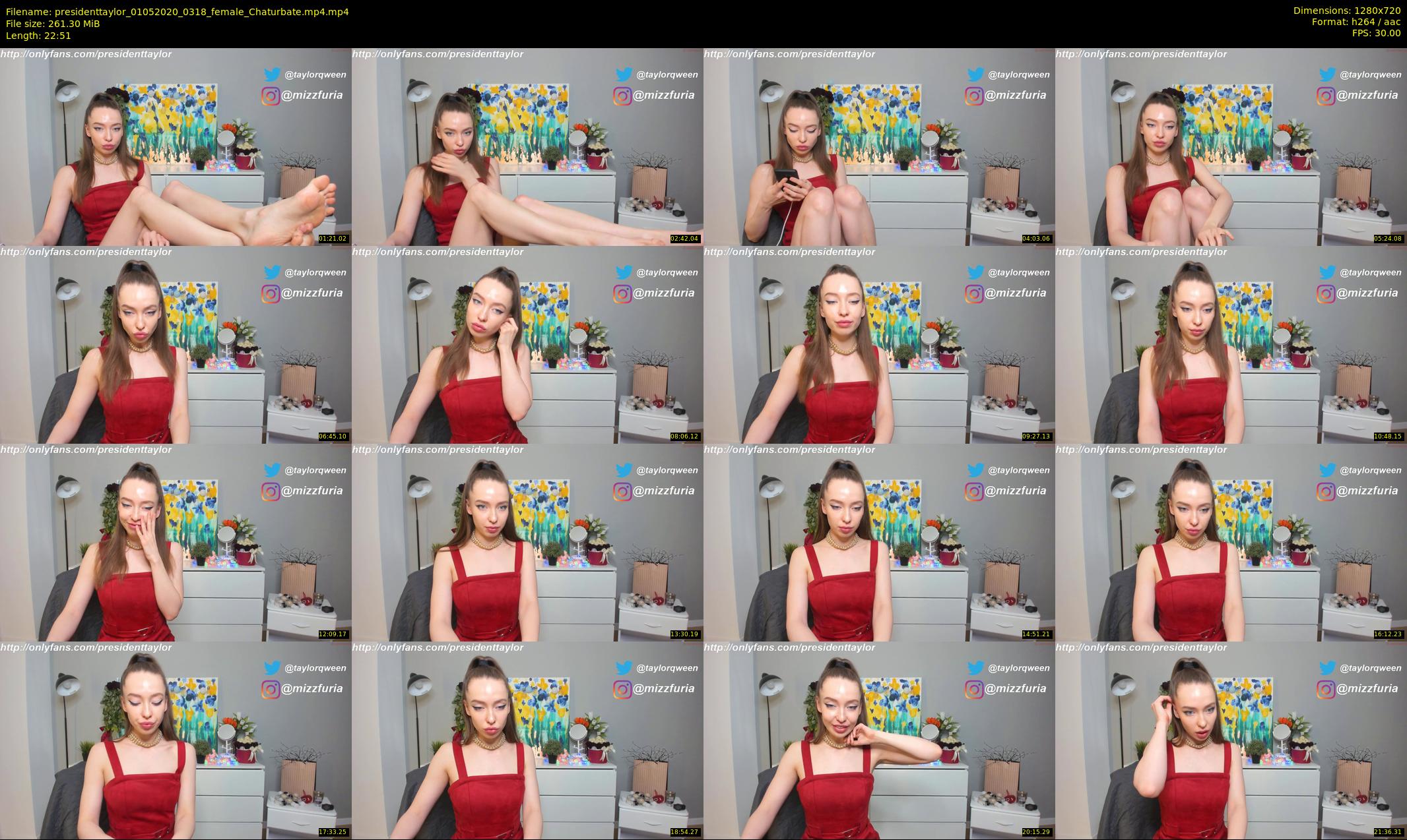 presidenttaylor — 23 minute Chaturbate female cam show recording, 720p, May 1, 2020