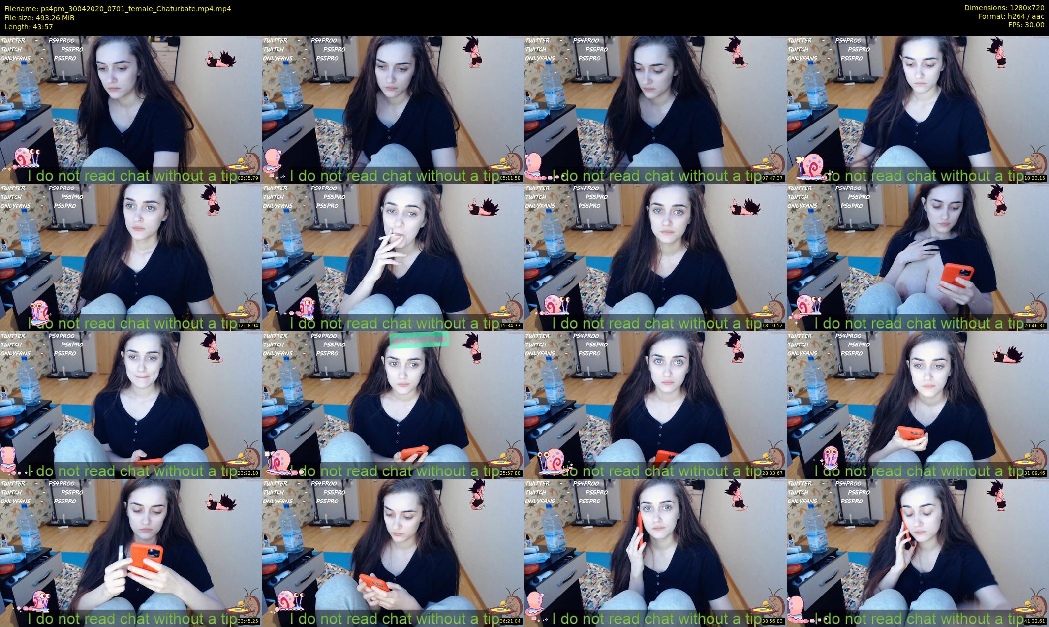 ps4pro — 44 minute Chaturbate female cam show recording, 720p, Apr 30, 2020