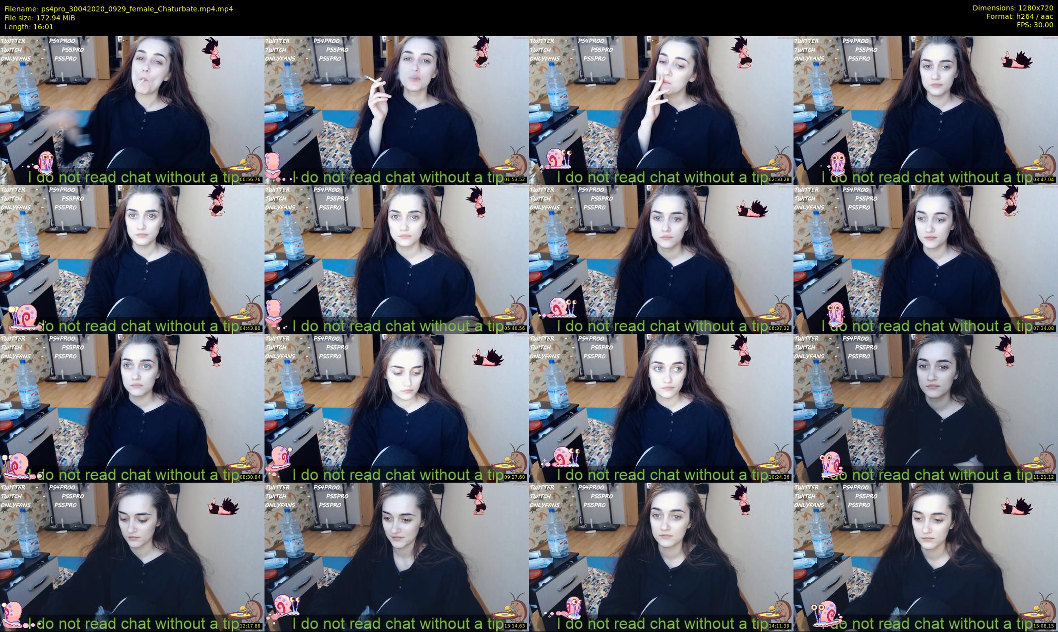 ps4pro — 17 minute Chaturbate female cam show recording, 720p, Apr 30, 2020