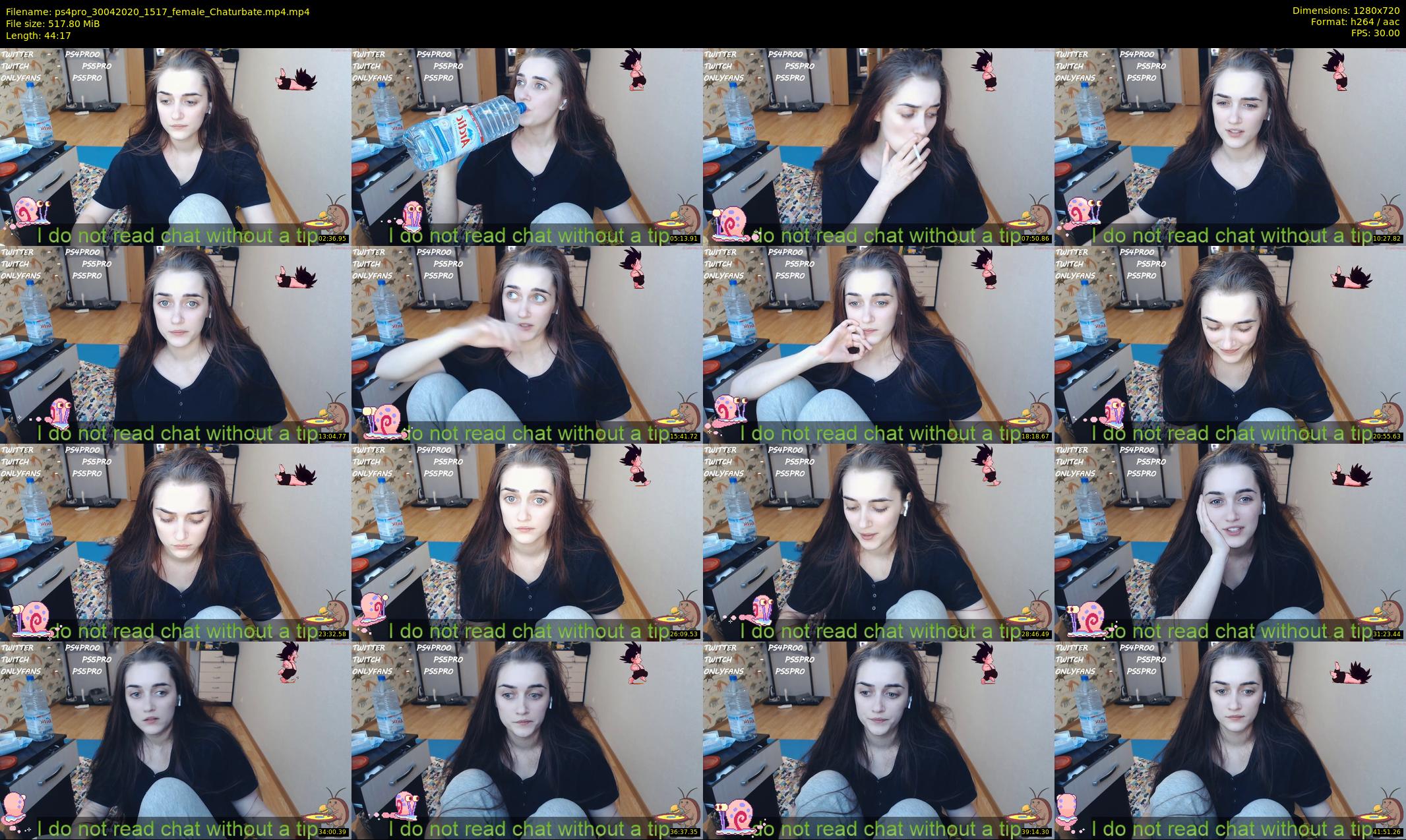 ps4pro — 45 minute Chaturbate female cam show recording, 720p, Apr 30, 2020