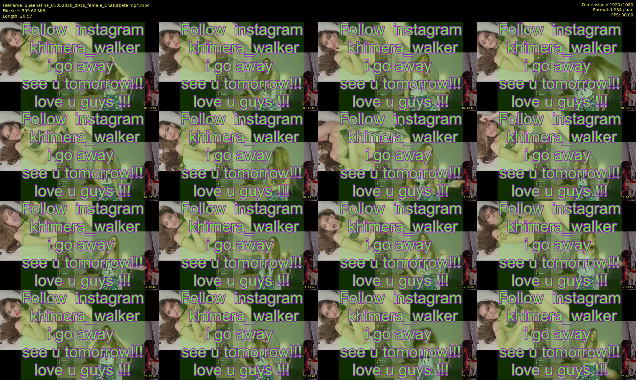 queenafina — 27 minute Chaturbate female cam show recording, 1080p, May 1, 2020